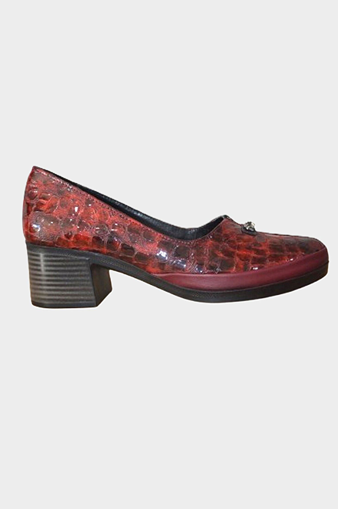 Kadın Bordo Hakiki Deri Comfort Günlük Ayakkabı-NHR.0046