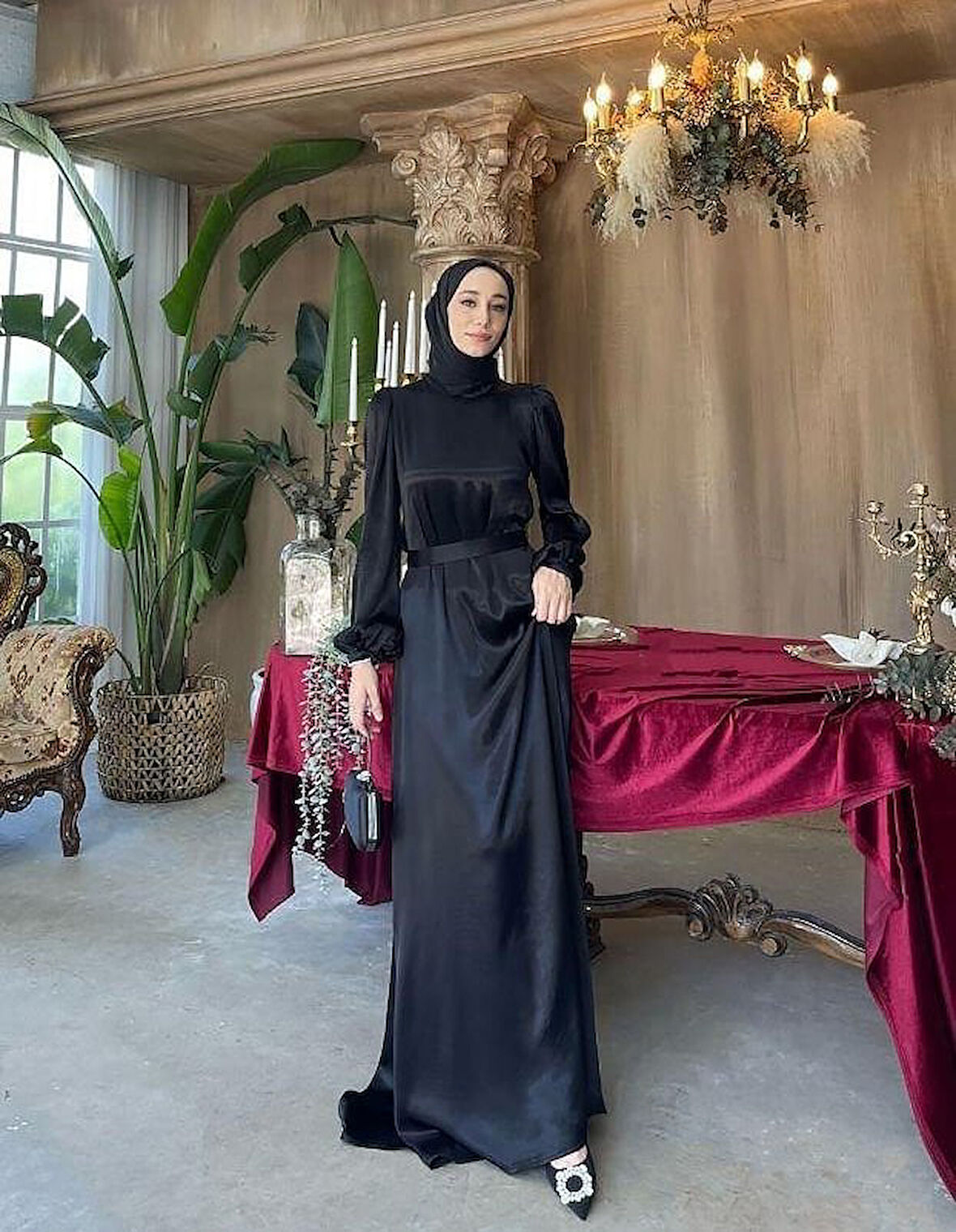 Nil Kuyruklu Abiye - Siyah