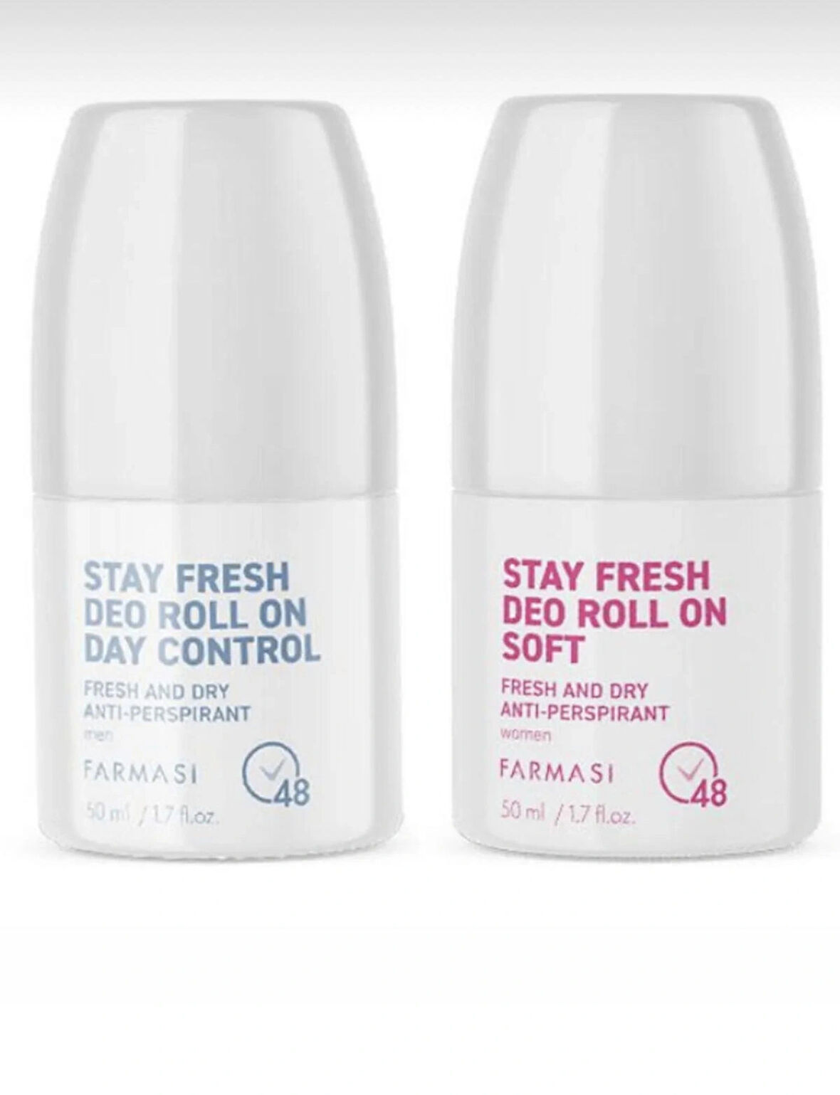 Farmasi Anti-Perspirant Deo Roll On Erkek Day Control & Anti-Perspirant Deo Roll On Kadın Soft