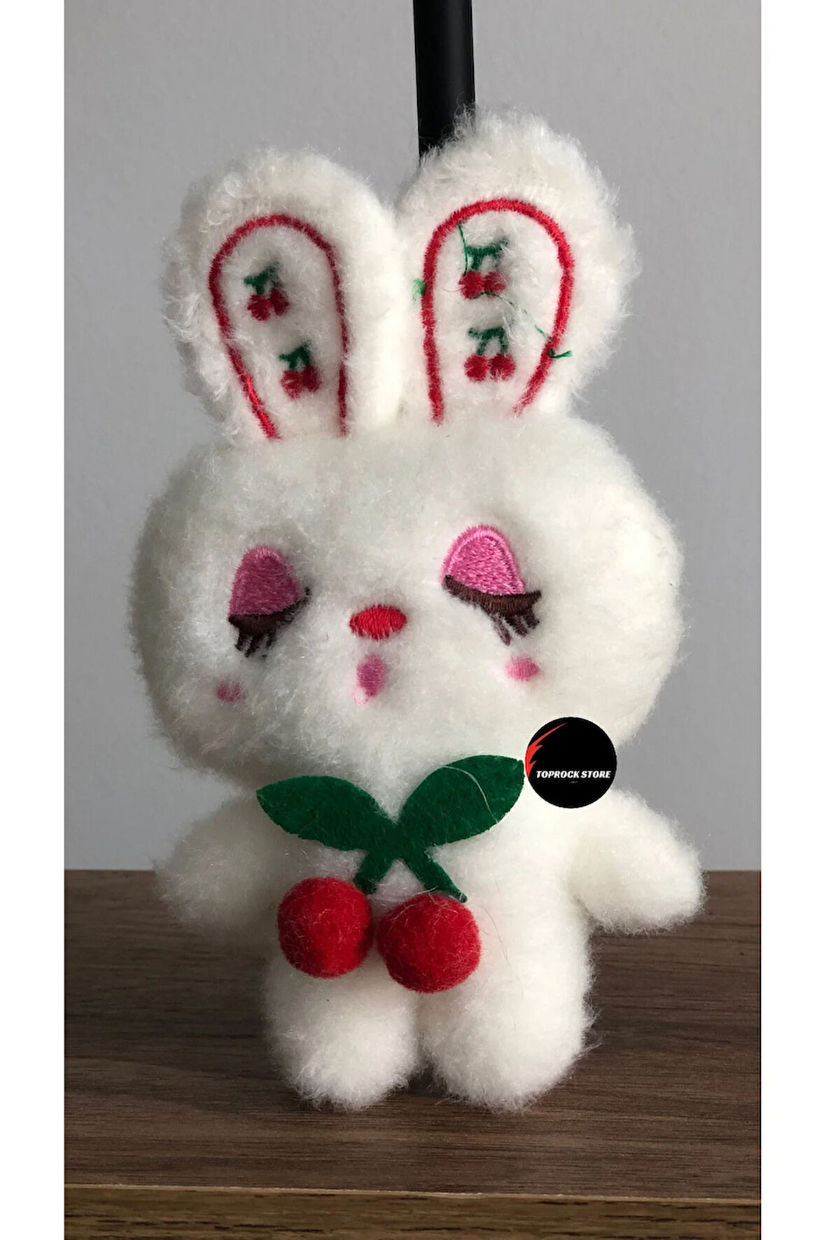 Sevimli Tavşan Peluş Oyuncak Pofidik Anahtarlık Uyku Arkadaşı Hediyelik 12 CM