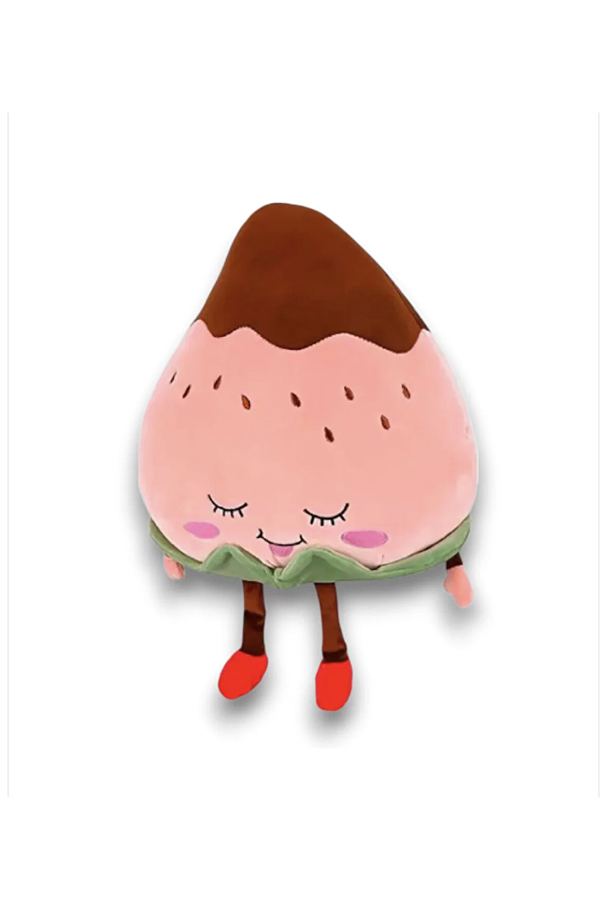Sevimli Çilek Meyve Peluş Oyuncak Hediyelik Uyku Arkadaşı 27 Cm
