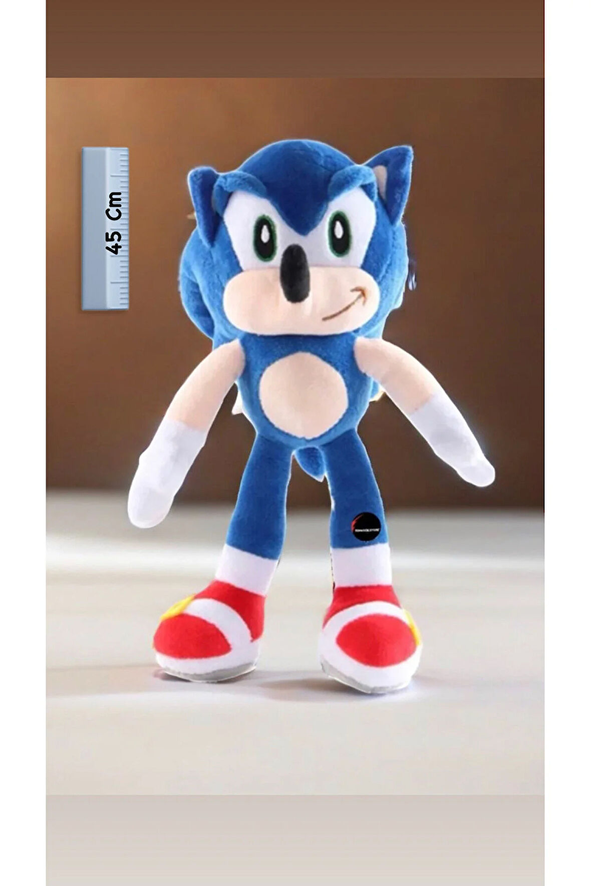 Sevimli Sonic Peluş Oyuncak Büyük Boy 45 Cm Hediyelik Uyku Arkadaşı