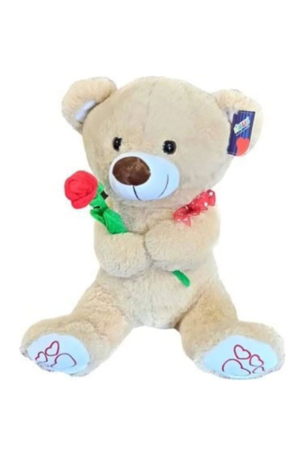 Peluş Gül Tutan Ayı 45 Cm
