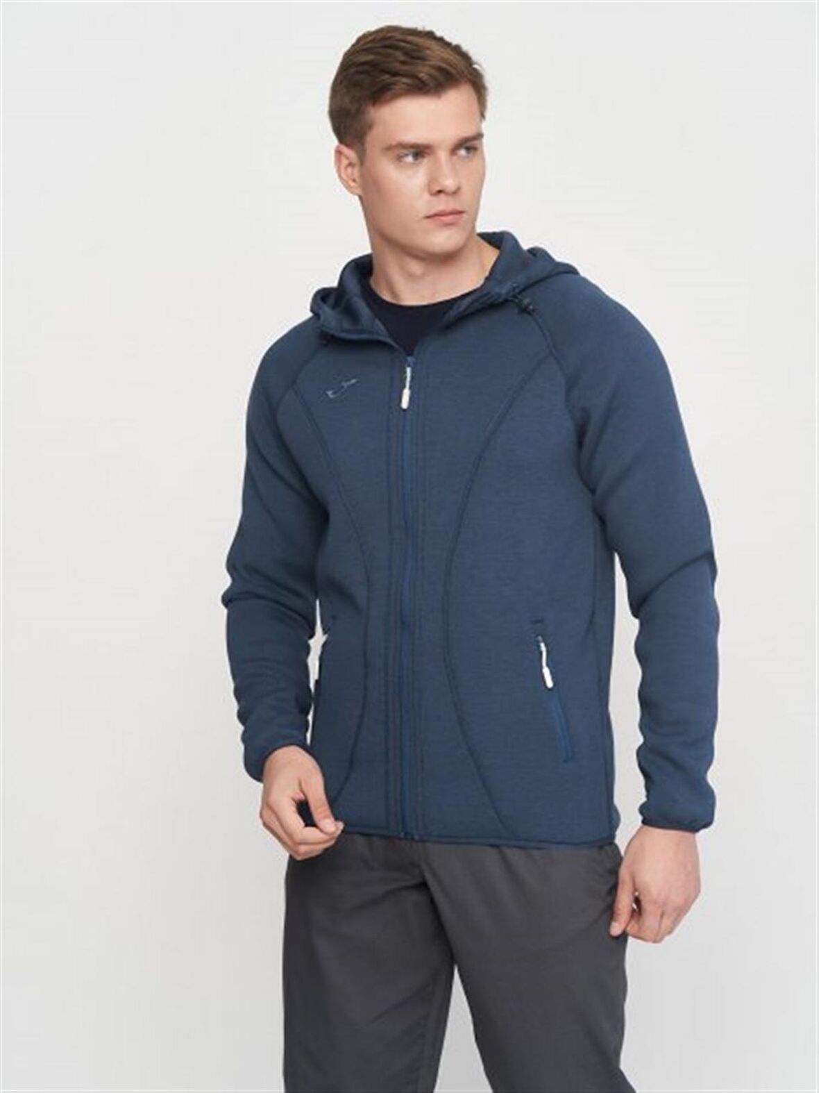 Joma SOFTSHELL HOODIE - Erkek Lacivert Spor Sweatshirt - 101028.331