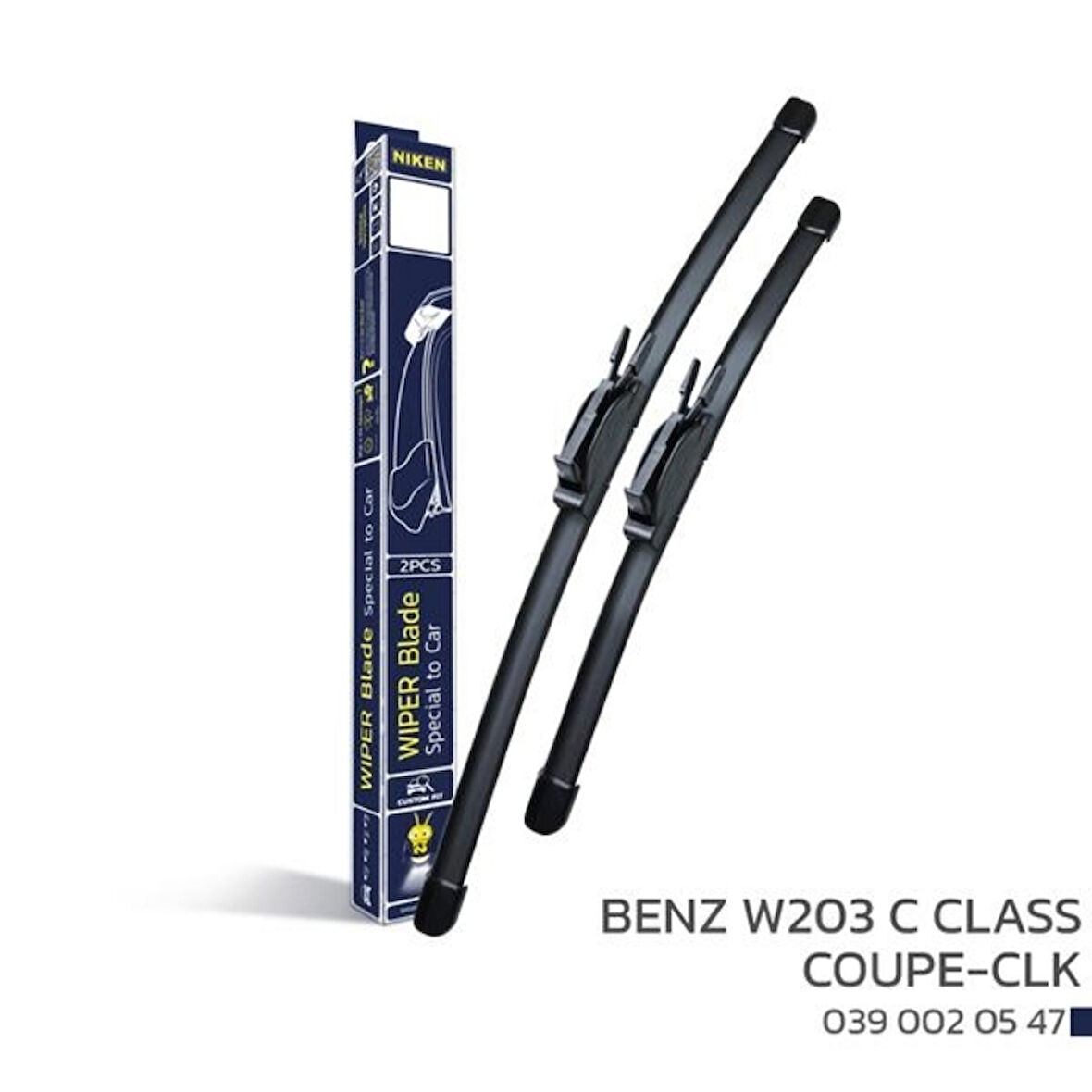 Niken Mercedes Benz W203 C Class Coupe 2000-2007 / Clk 2002-2009 - Araca Özel Silecek