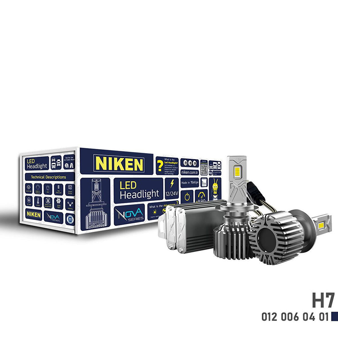 Niken Nova Serisi Led Xenon H7 Far Ampulü