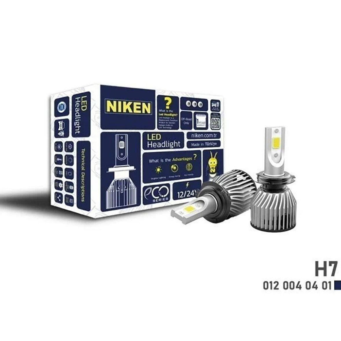 Niken Eco Serisi Led Xenon H7 Far Ampulü