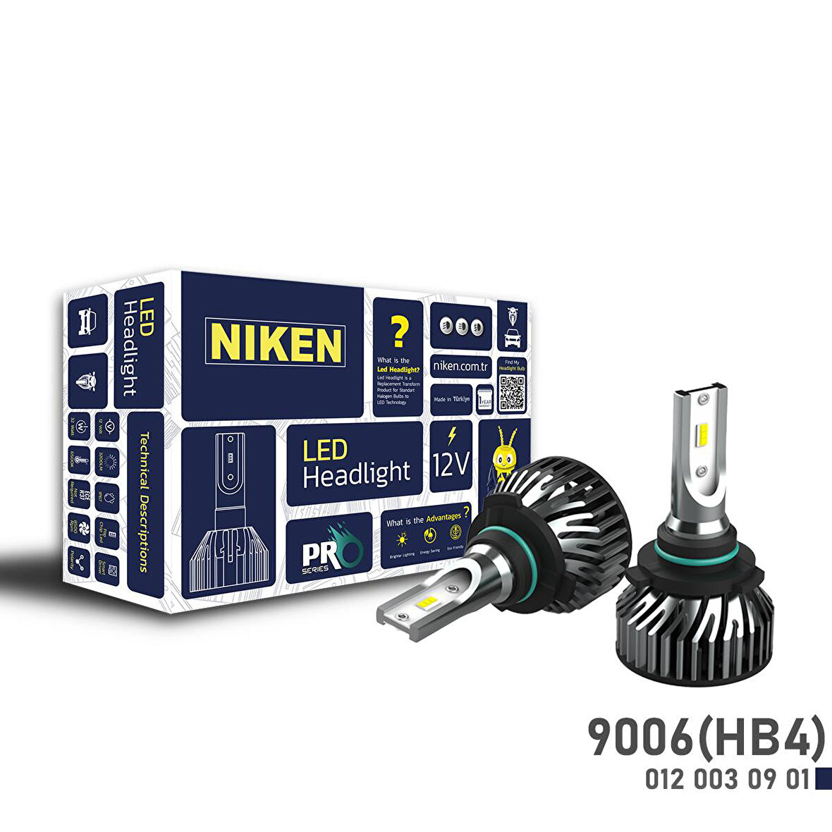 Niken Pro Serisi Led Xenon 9006 HB4 Far Ampulü