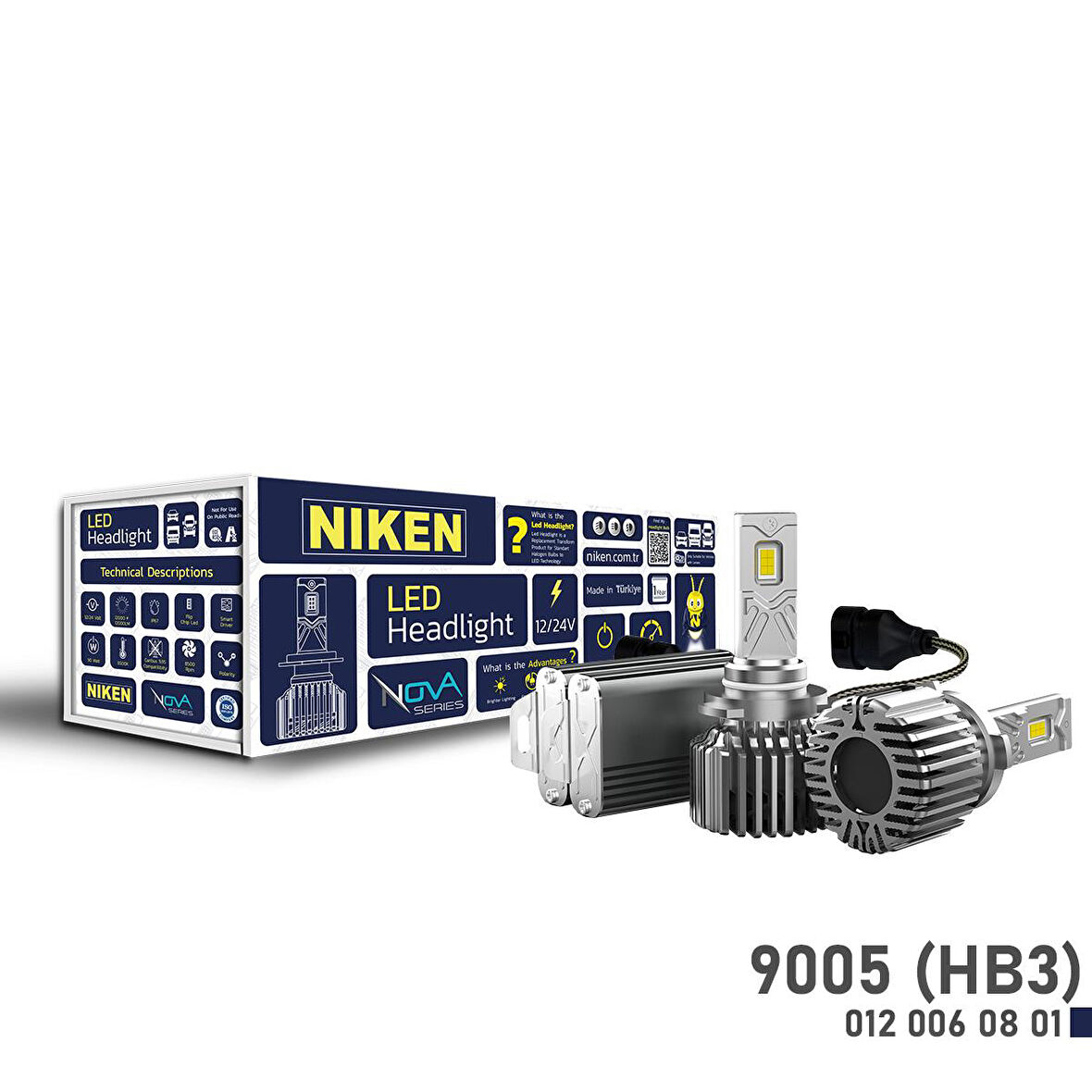 Niken Nova Serisi Led Xenon 9005 HB3 Far Ampulü