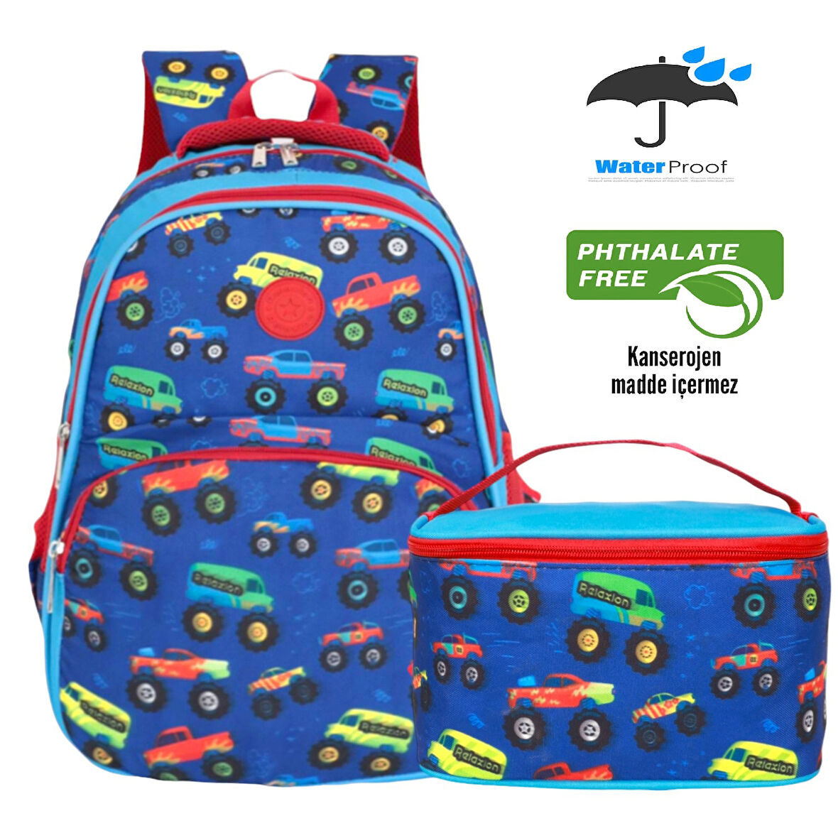 Kidessa 1302 Anatomik Sırtlı Yapılı Unisex İlkokul Çantası