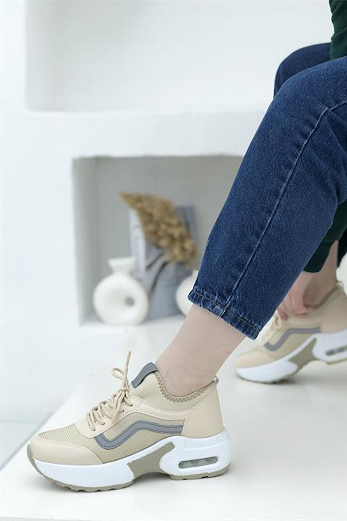 Konfores 1657 Anatomik Air Tabanlı Bayan Sneakers Ayakkabı