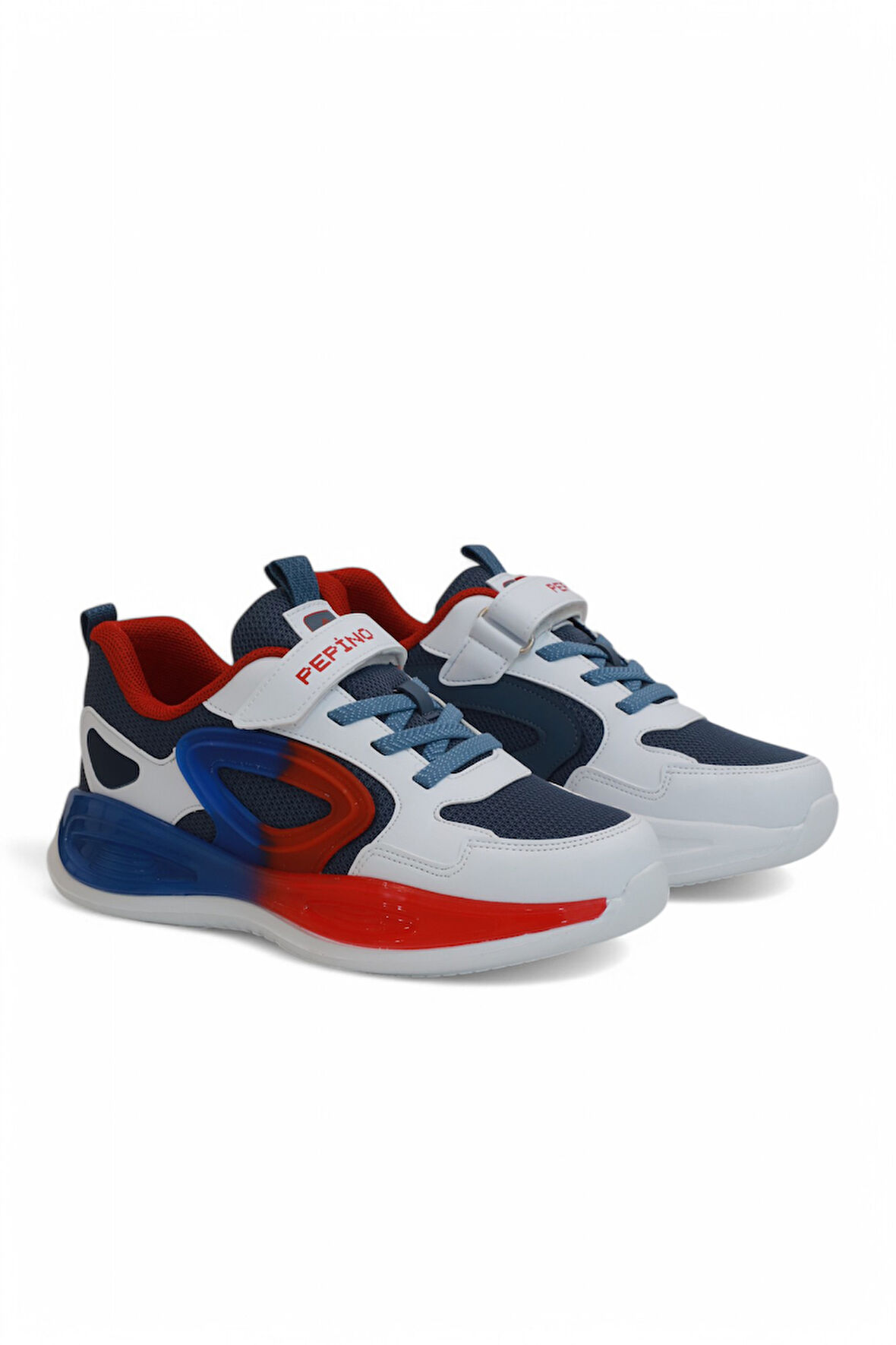 Kidessa 2127-Pepino Anatomik Tabanlı Ultra Hafif Unisex Çocuk Sneakers Ayakkabı - NKT02127-beyaz-kırmızı-28