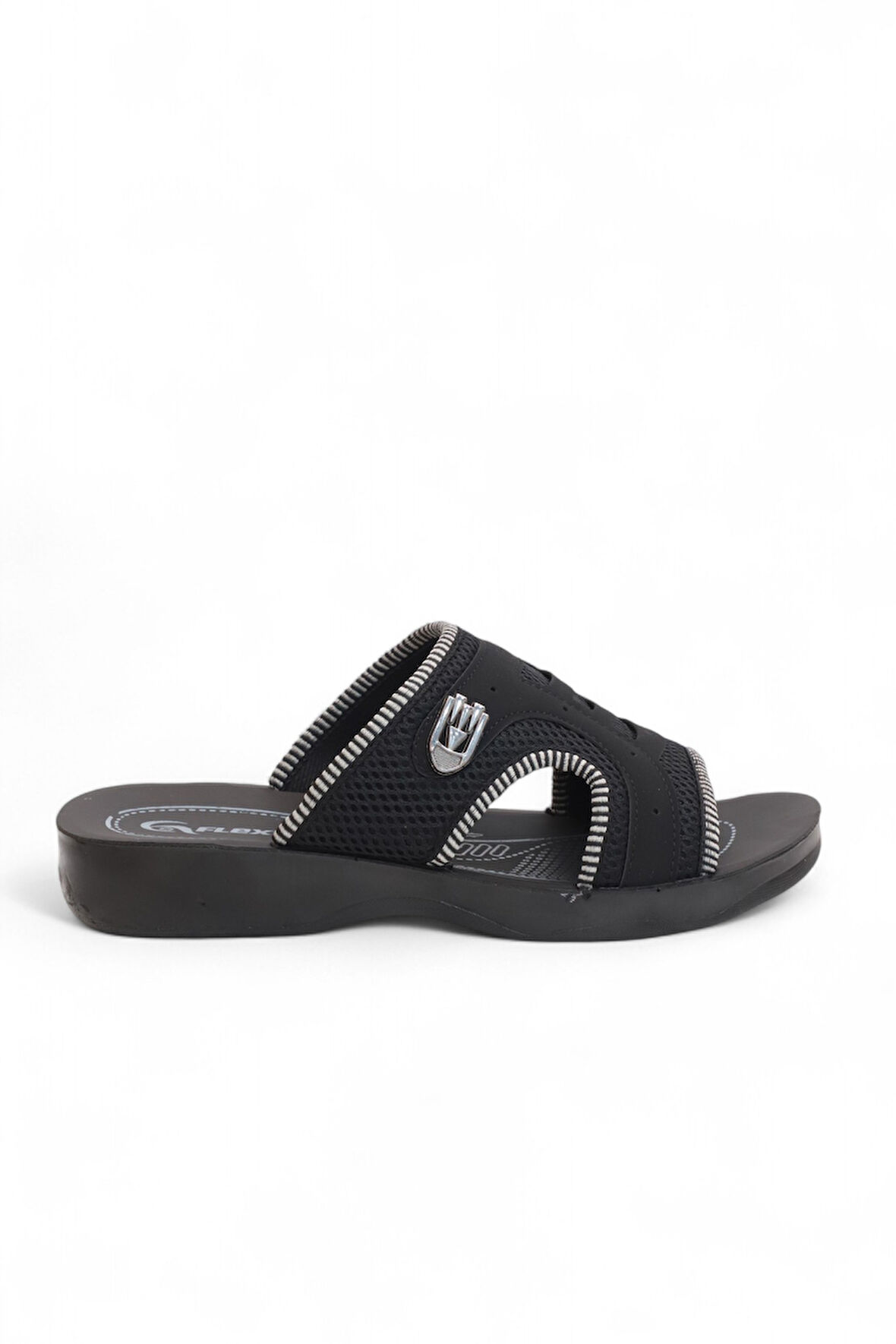 2170-Flex Soft Fileli Günlük,Umre ve Hac İçin Uyumlu Erkek Terlik  - NKT02170-siyah-42