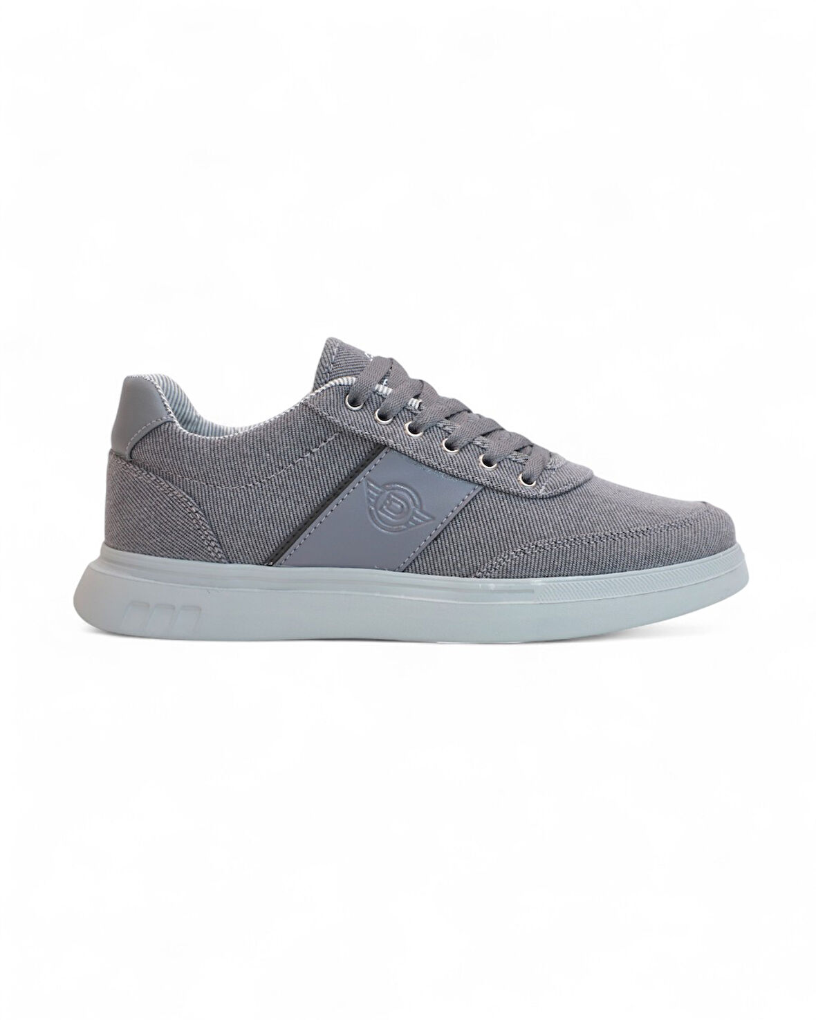 2197-Dakırs Anatomik Tabanlı Erkek Keten Kumaşlı Sneakers Ayakkabı - NKT02197-Füme-44