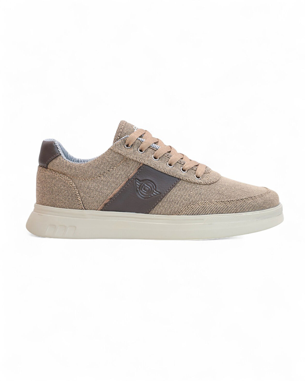 2197-Dakırs Anatomik Tabanlı Erkek Keten Kumaşlı Sneakers Ayakkabı - NKT02197-Kum-41