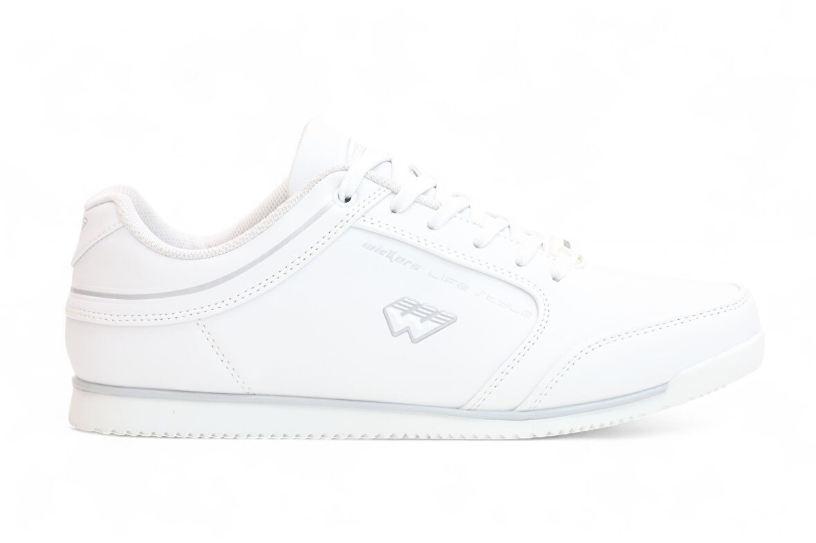 2199-Wickers Anatomik Tabanlı Unisex Sneakers Ayakkabı - NKT02199-BEYAZ-42