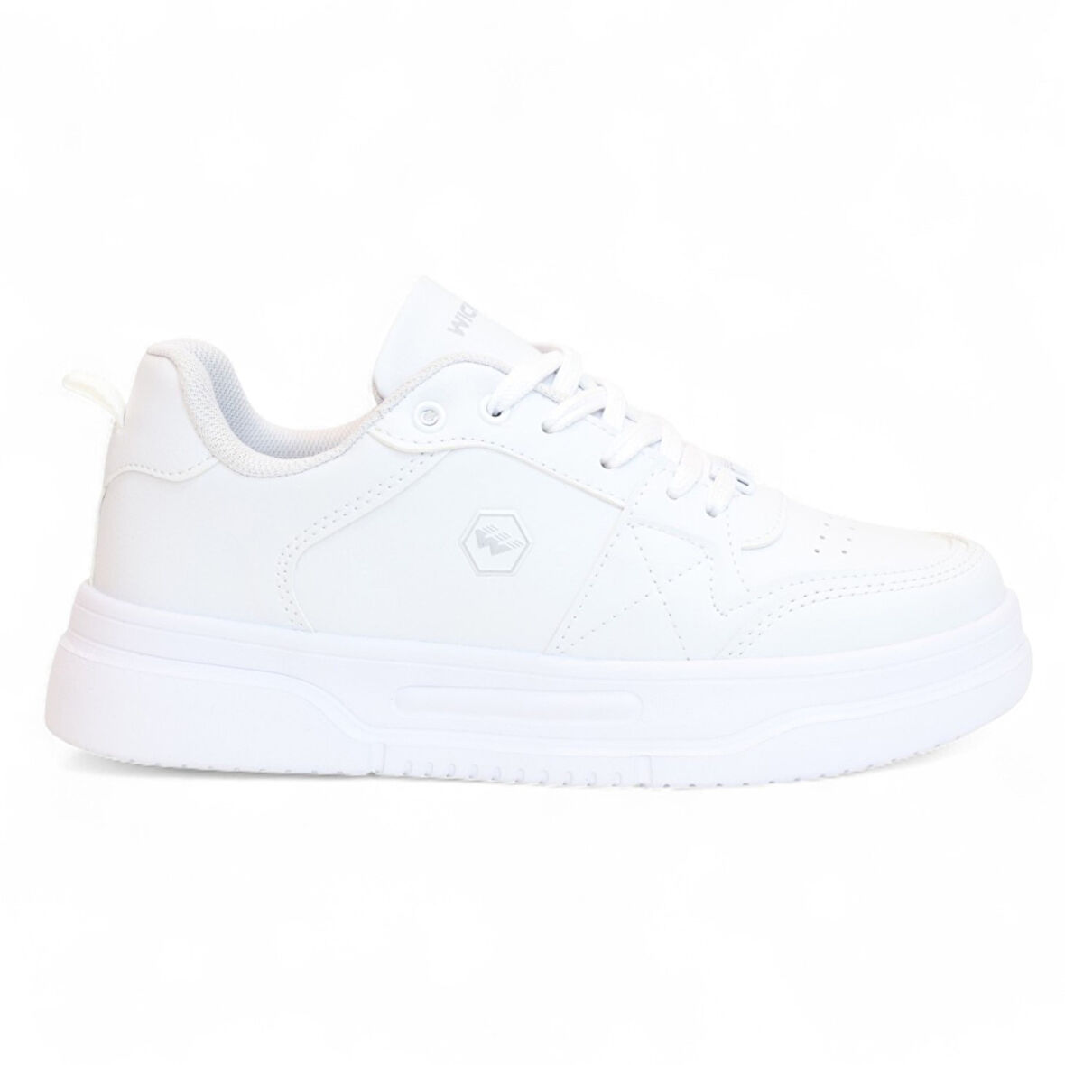 2227-Wickers Air Force Modeli Anatomik Tabanlı Üst Kalite Unisex Sneakers Ayakkabı - NKT02227-BEYAZ-36