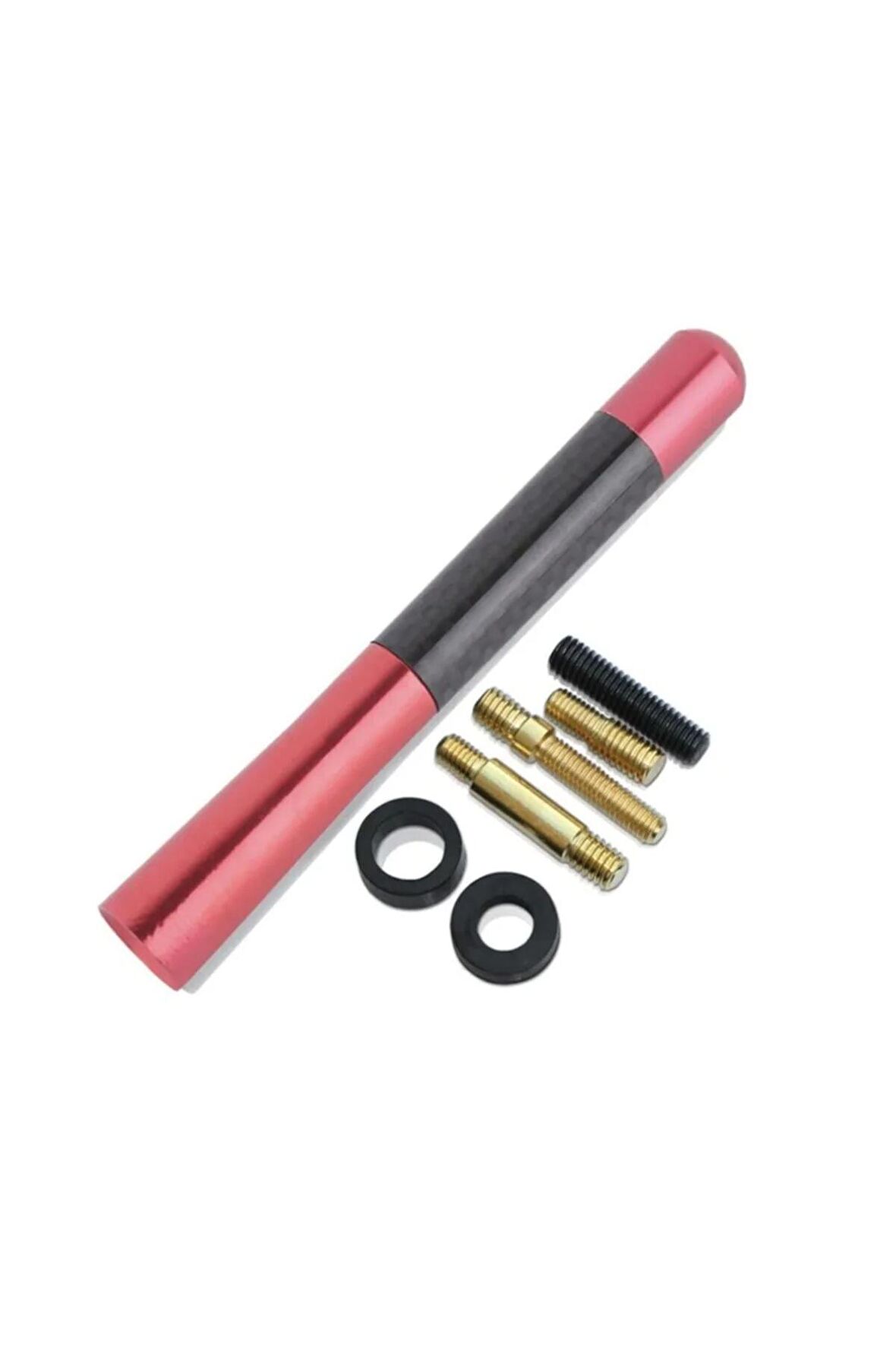 Seat Leon Uyumlu Karbon Kırmızı Oto Radio Anteni Çubuk Anten