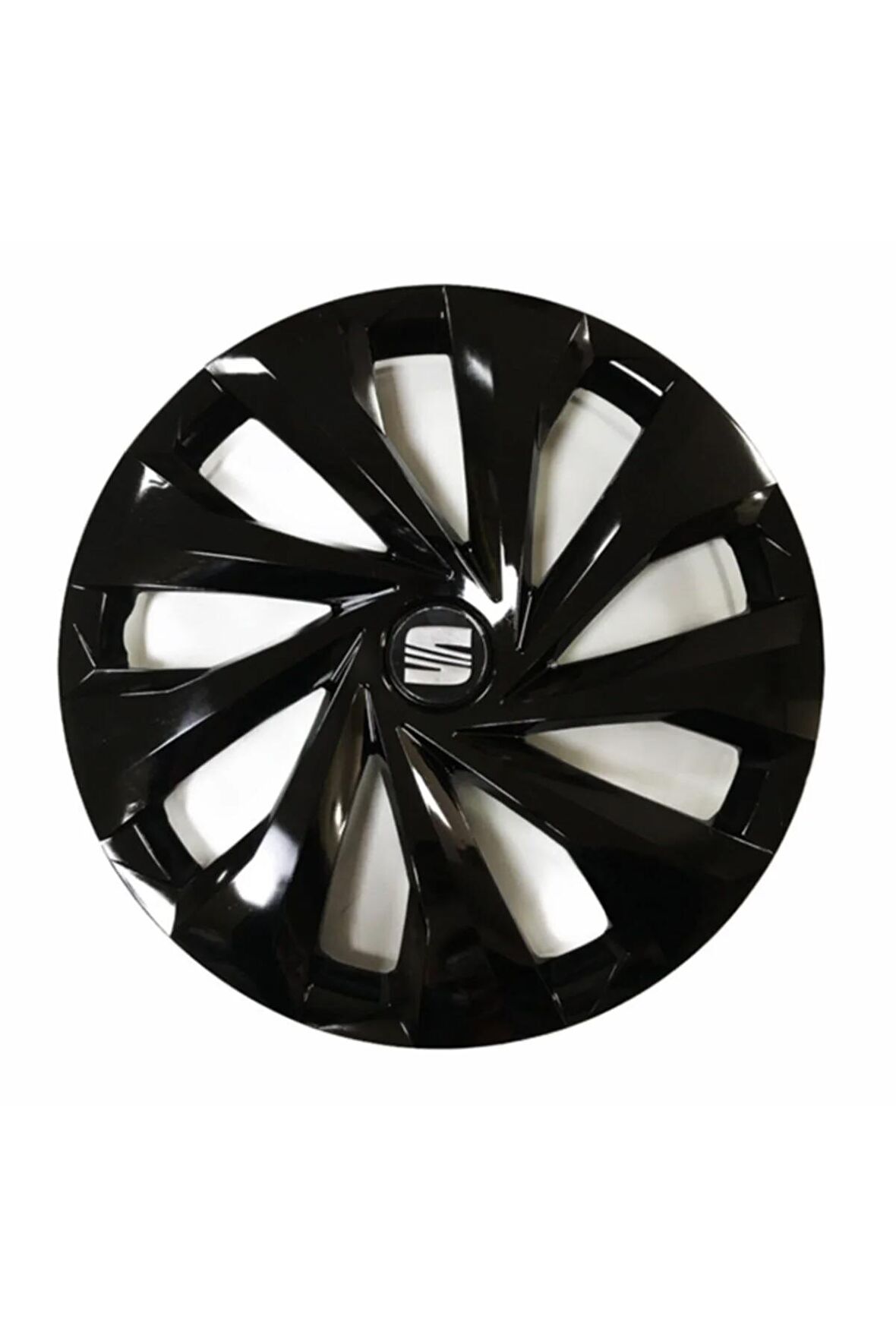 Seat Favorit Uyumlu 15 Inç 4 Adet Piano Black Siyah Jant Kapağı Takımı