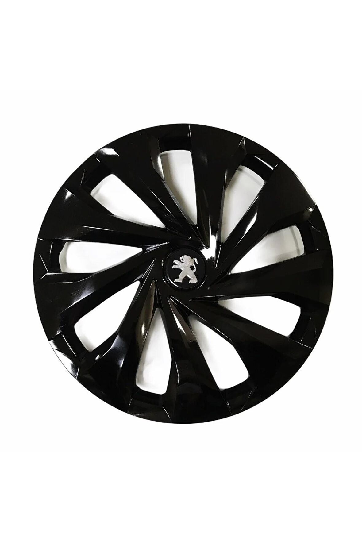 Peugeot 208 Uyumlu 15 Inç Piano Black Siyah Jant Kapağı 4 Adet