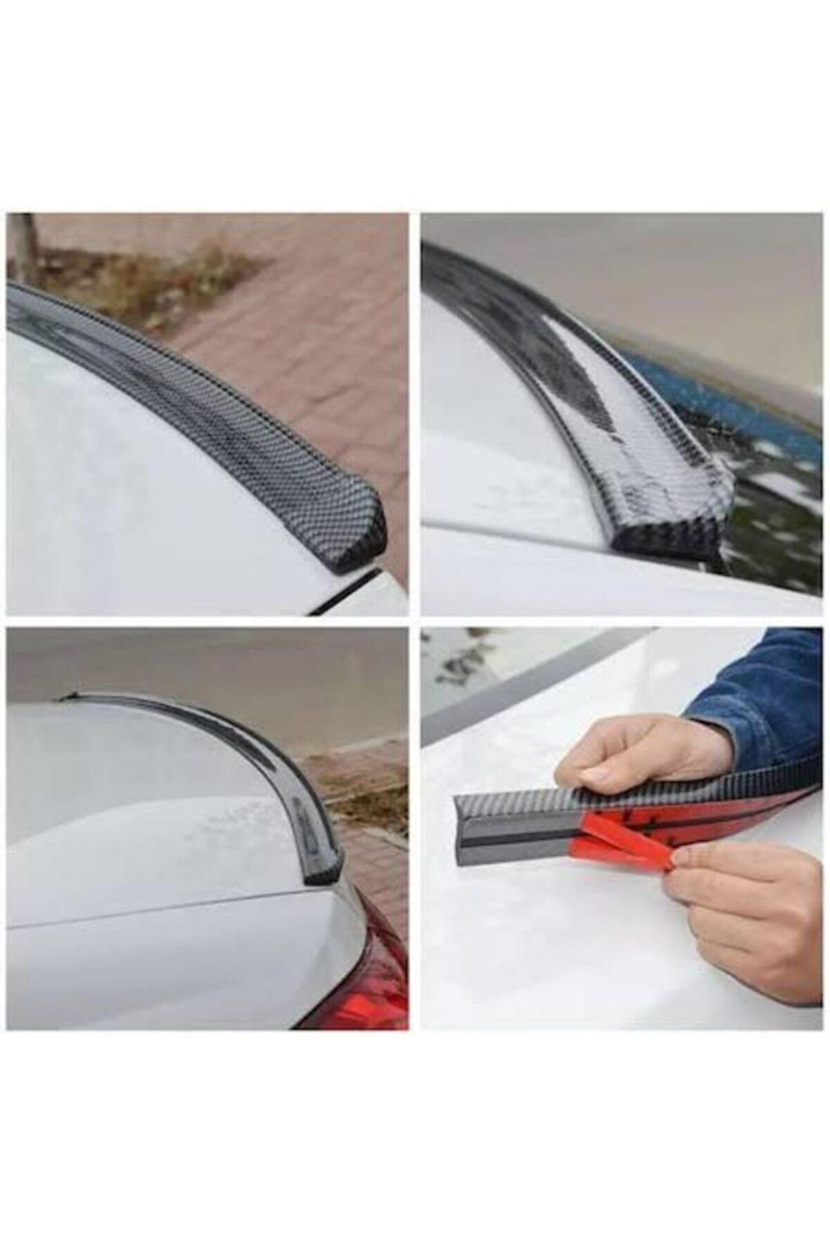 Peugeot 2008 Uyumlu Bagaj üstü İthal  Samurai Karbon Spoiler Bagaj Çıtası
