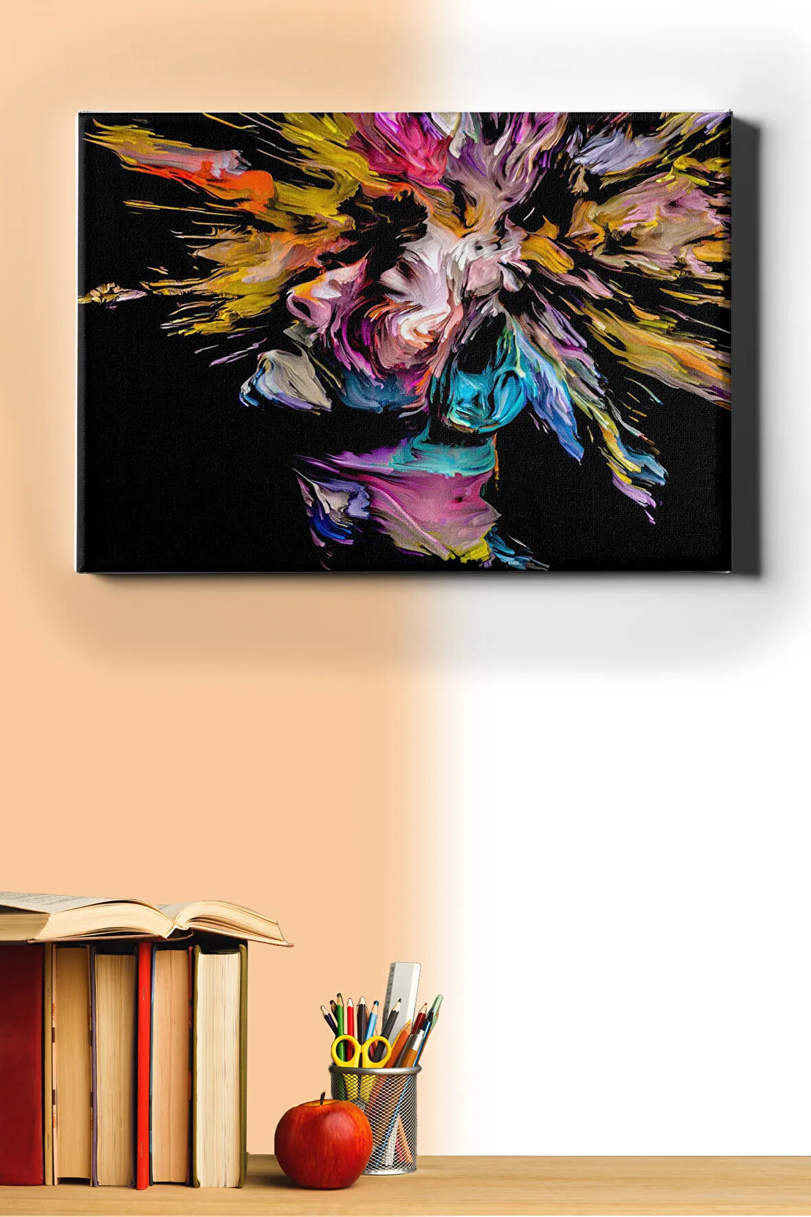 Sayılarla Boyama Seti Kasnaklı Renkli Düşünceler 40 X 50 Cm