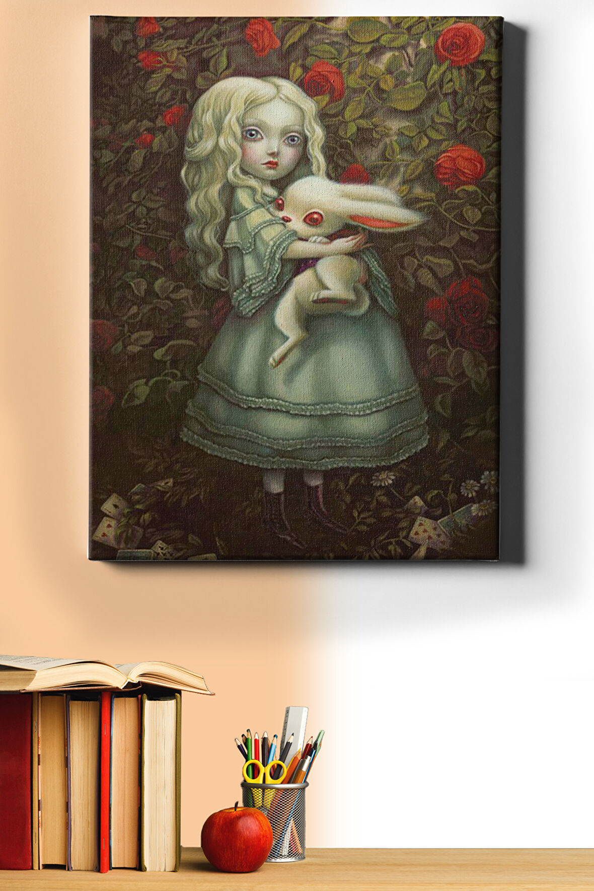 Sayılarla Boyama Seti Kasnaklı Tavşanlı Kız 2 40 X 50 Cm