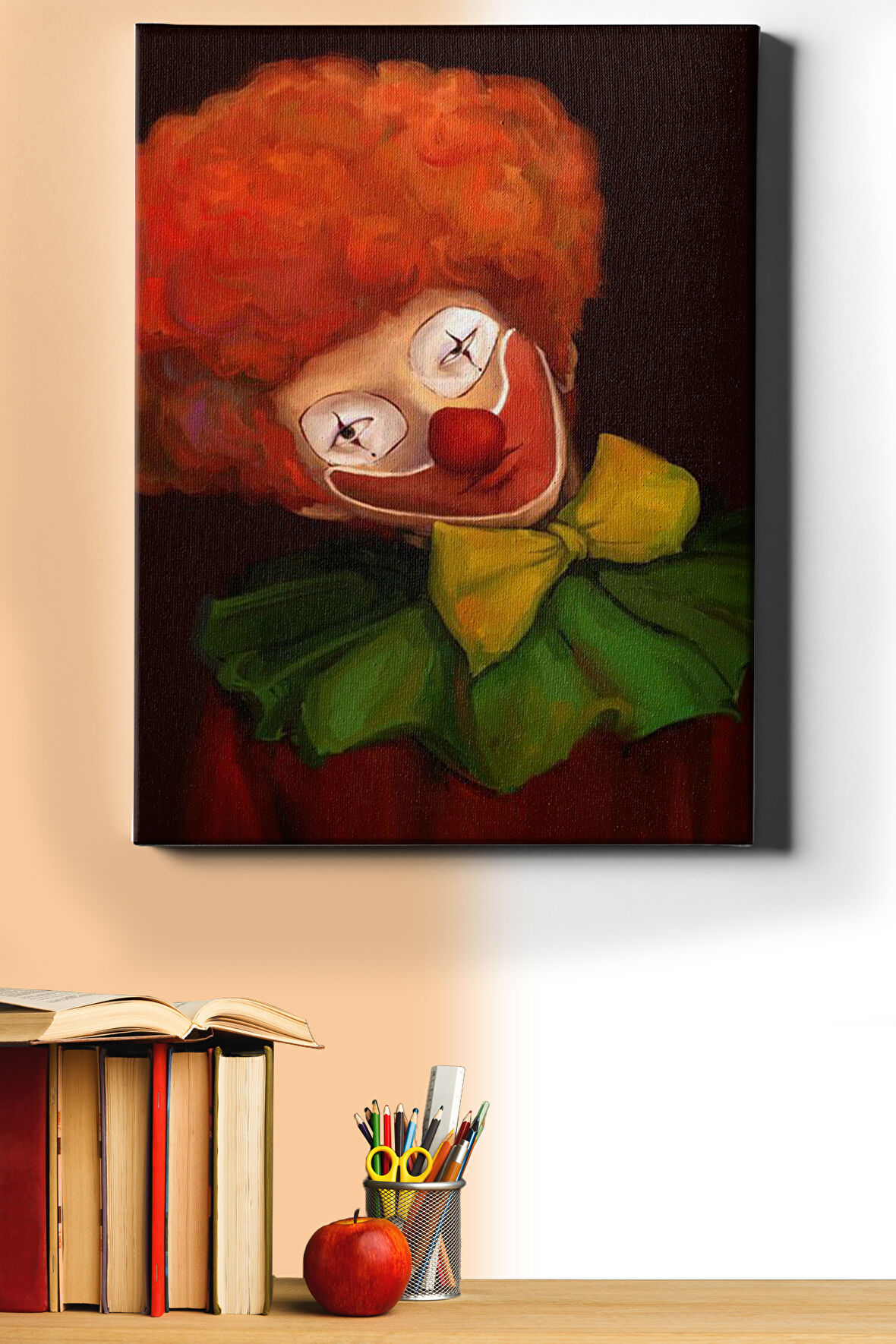 Sayılarla Boyama Seti Kasnaklı Yorgun Palyaço 60 X 75 Cm