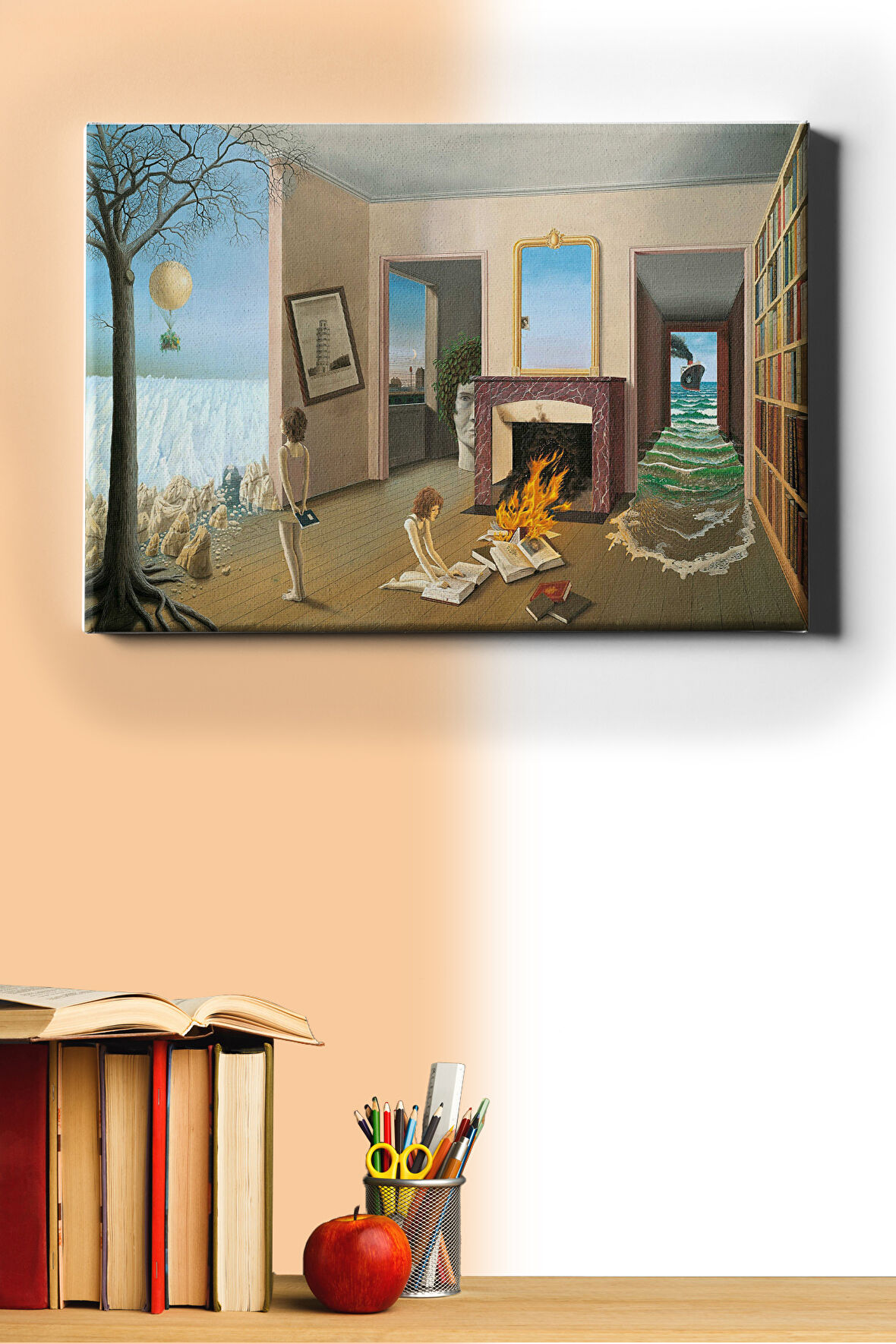 Sayılarla Boyama Seti Kasnaklı Zaman Bükülmesi 60 X 75 Cm
