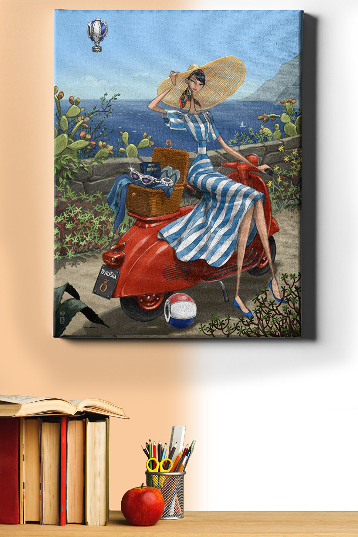 Sayılarla Boyama Seti Kasnaklı Yaz Tatilim 40 X 50 Cm