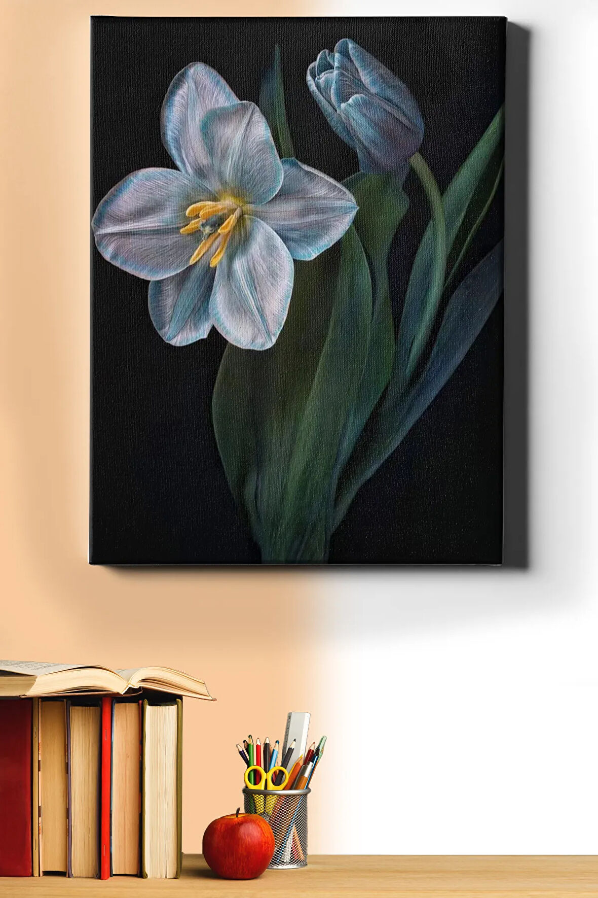 Sayılarla Boyama Seti Kasnaklı Nilüfer 40 X 50 Cm