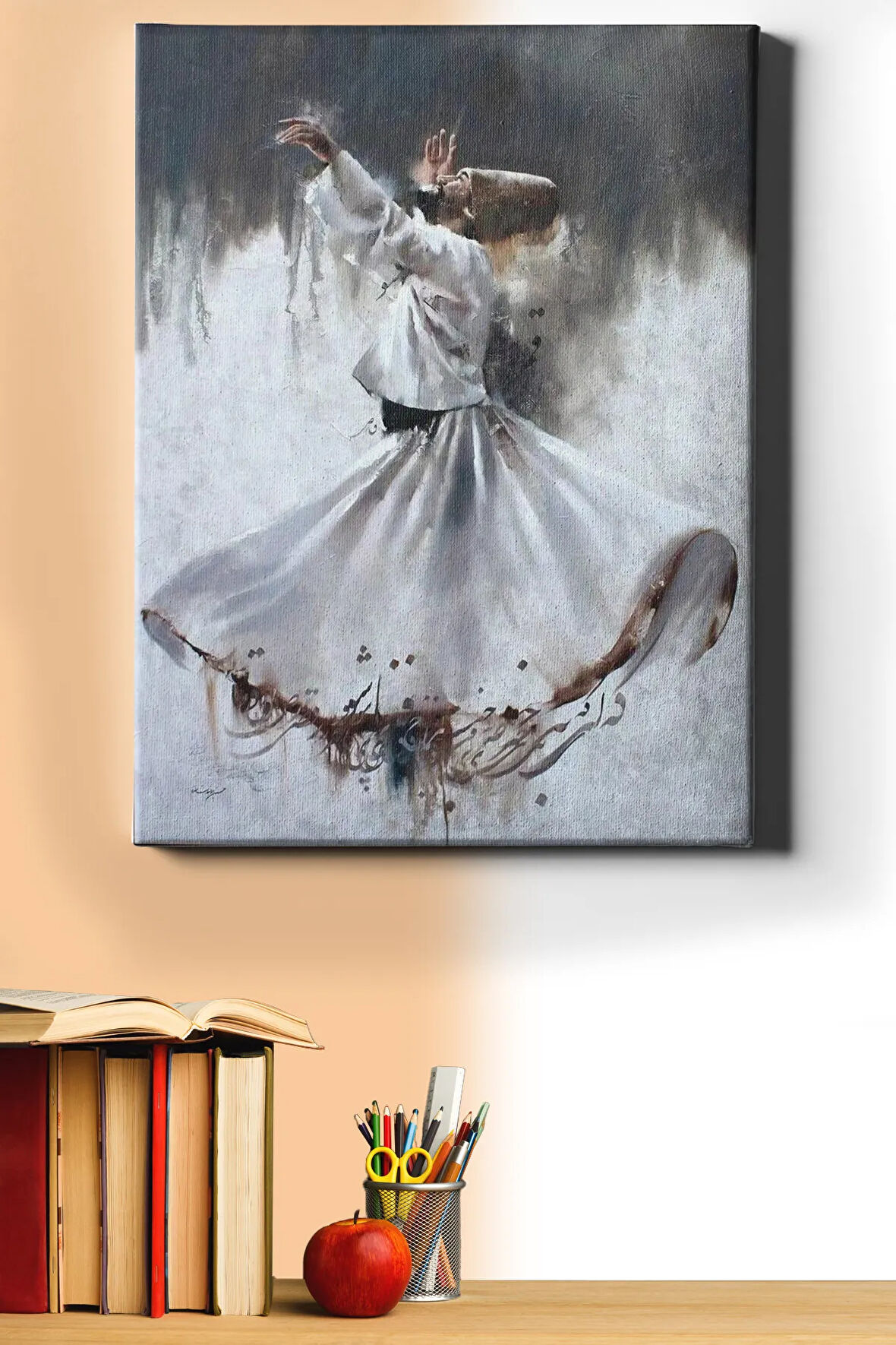 Sayılarla Boyama Seti Kasnaklı Semazen 2 50 X 65 Cm
