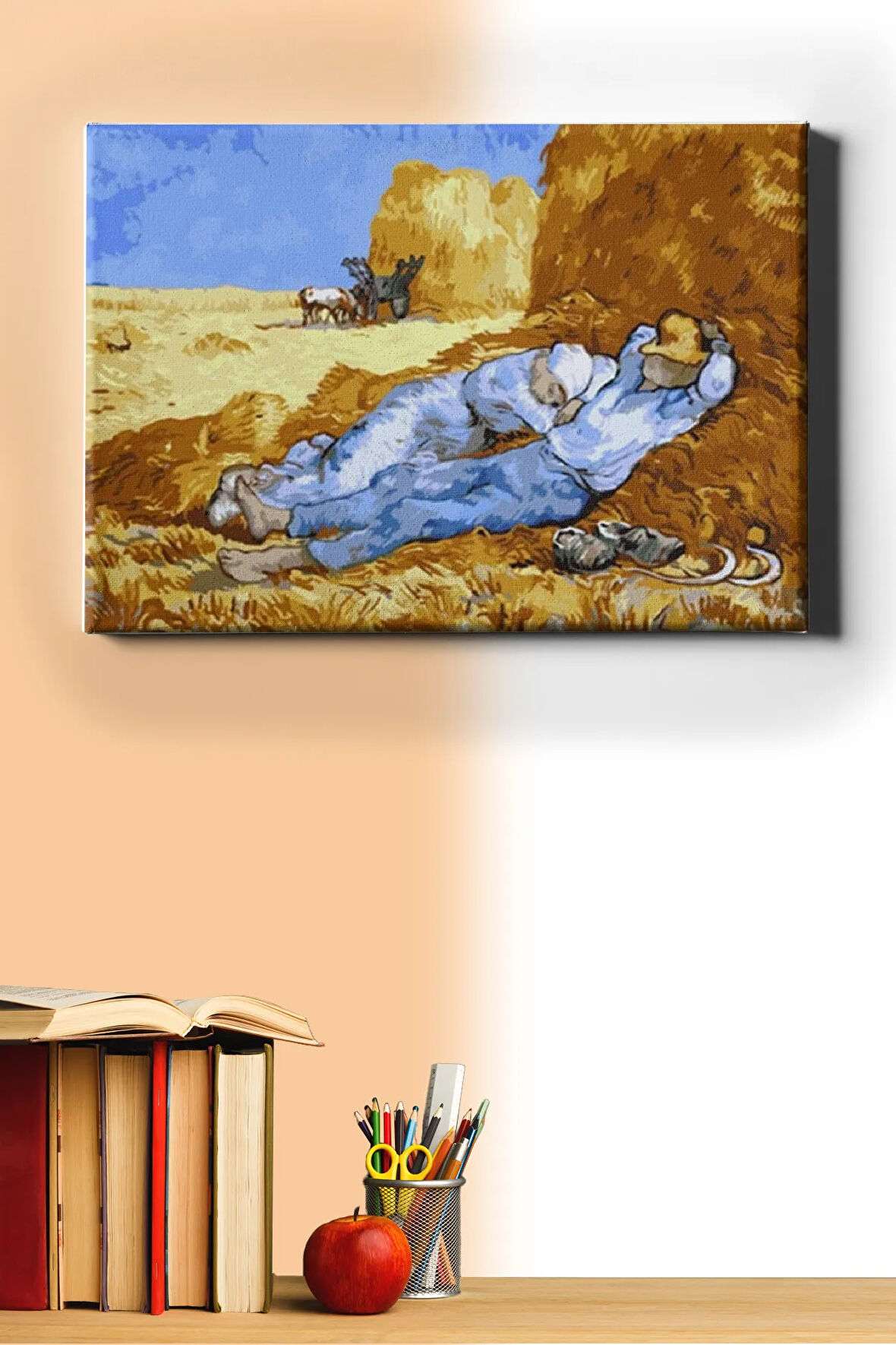 Sayılarla Boyama Seti Kasnaklı Tarlada Mola 60 X 75 Cm