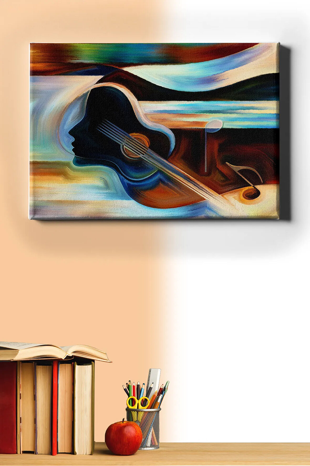 Sayılarla Boyama Seti Kasnaklı Müzik Aletleri 50 X 65 Cm