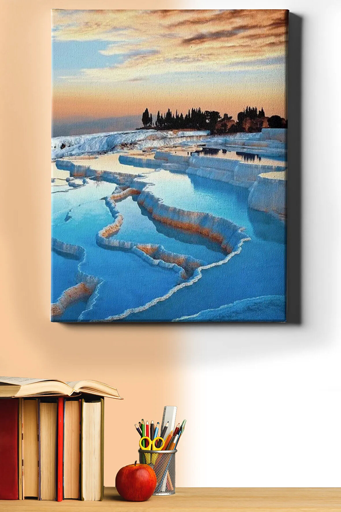 Sayılarla Boyama Seti Kasnaklı Pamukkale Mucizesi 40 X 50 Cm