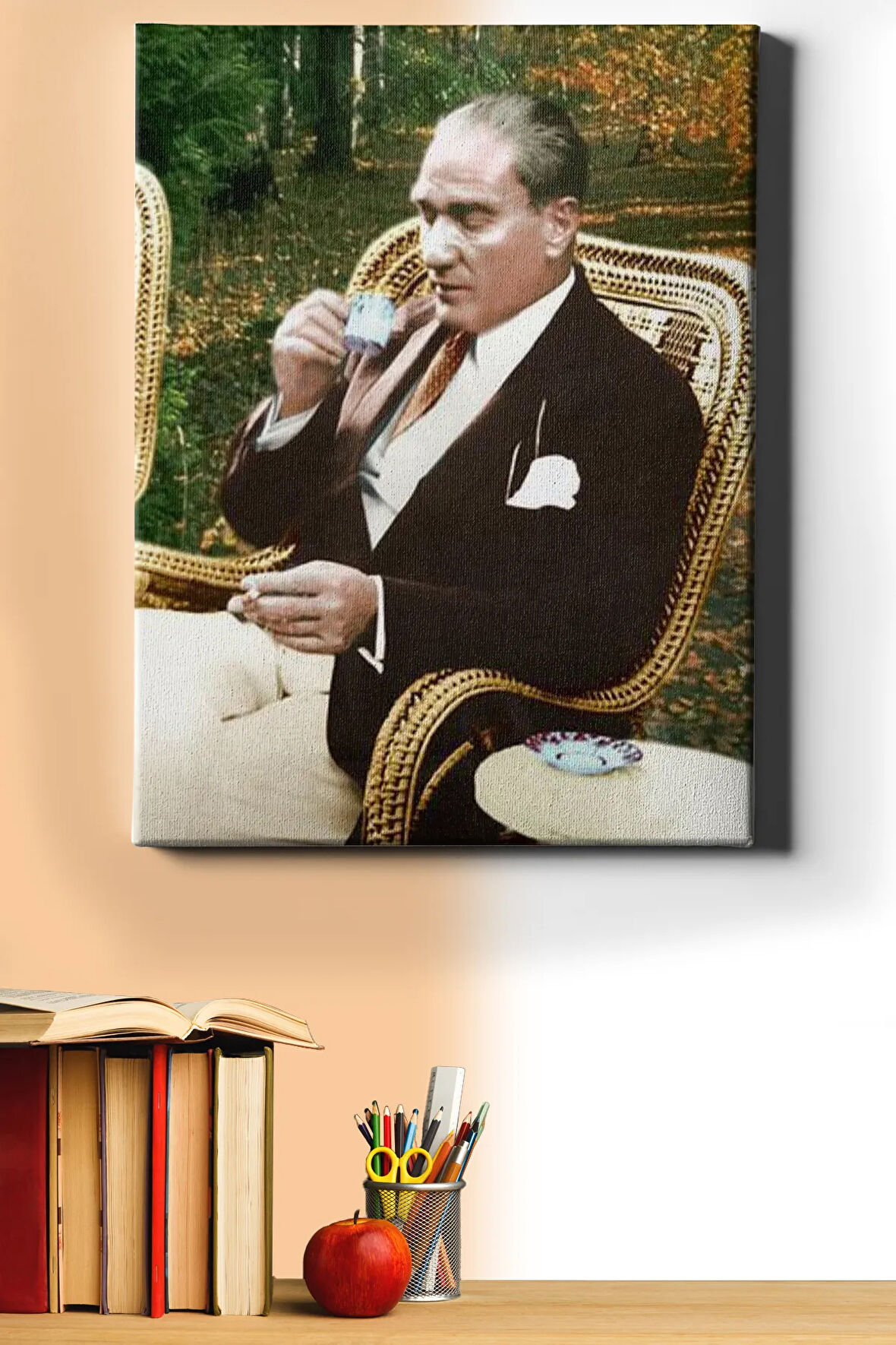 Sayılarla Boyama Seti Kasnaklı Atatürk Yurt Gezisi 60 X 75 Cm