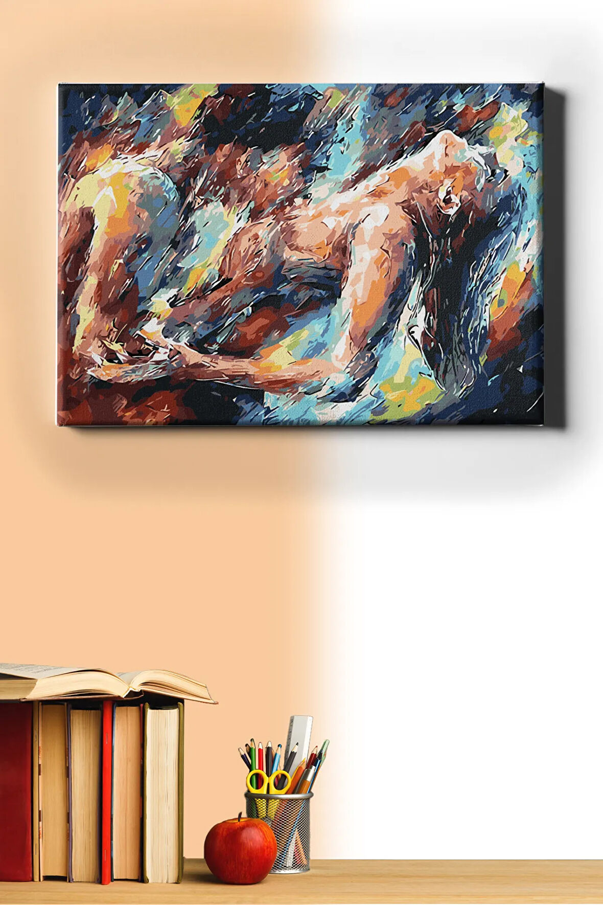Sayılarla Boyama Seti Kasnaklı Aşk Ve Tutku 2 40 X 50 Cm