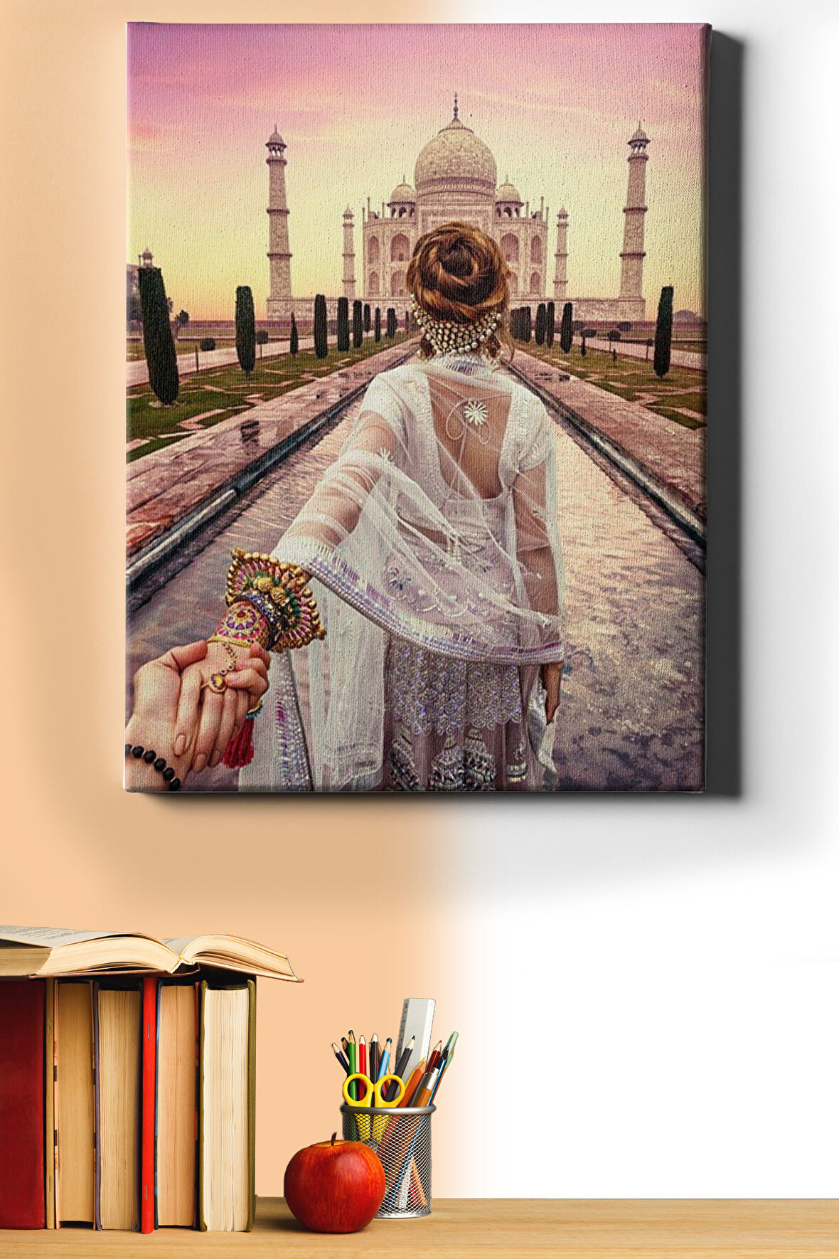Sayılarla Boyama Seti Kasnaklı Hindistan Rüyası 60 X 75 Cm