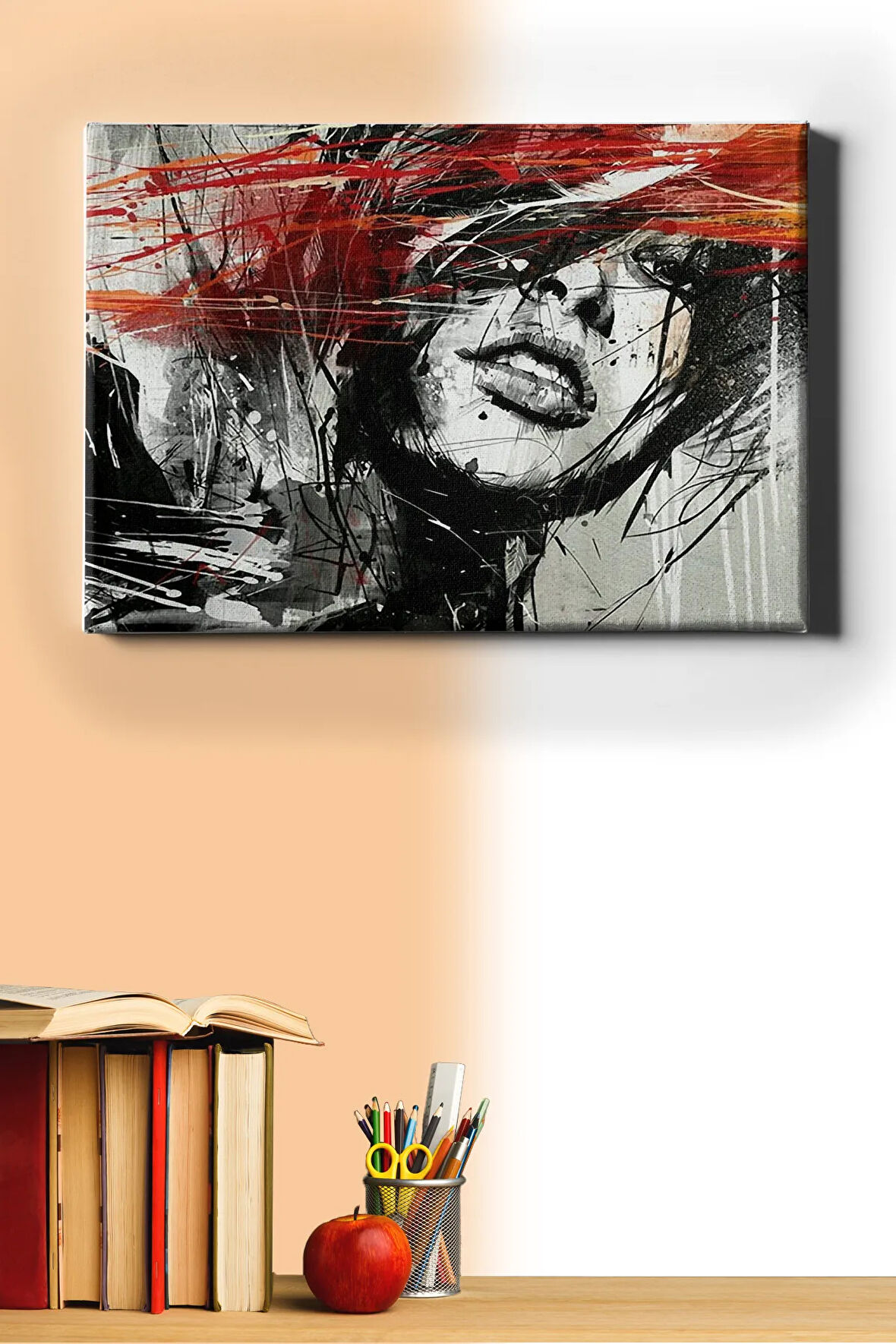 Sayılarla Boyama Seti Kasnaklı Anime Kadın 60 X 75 Cm