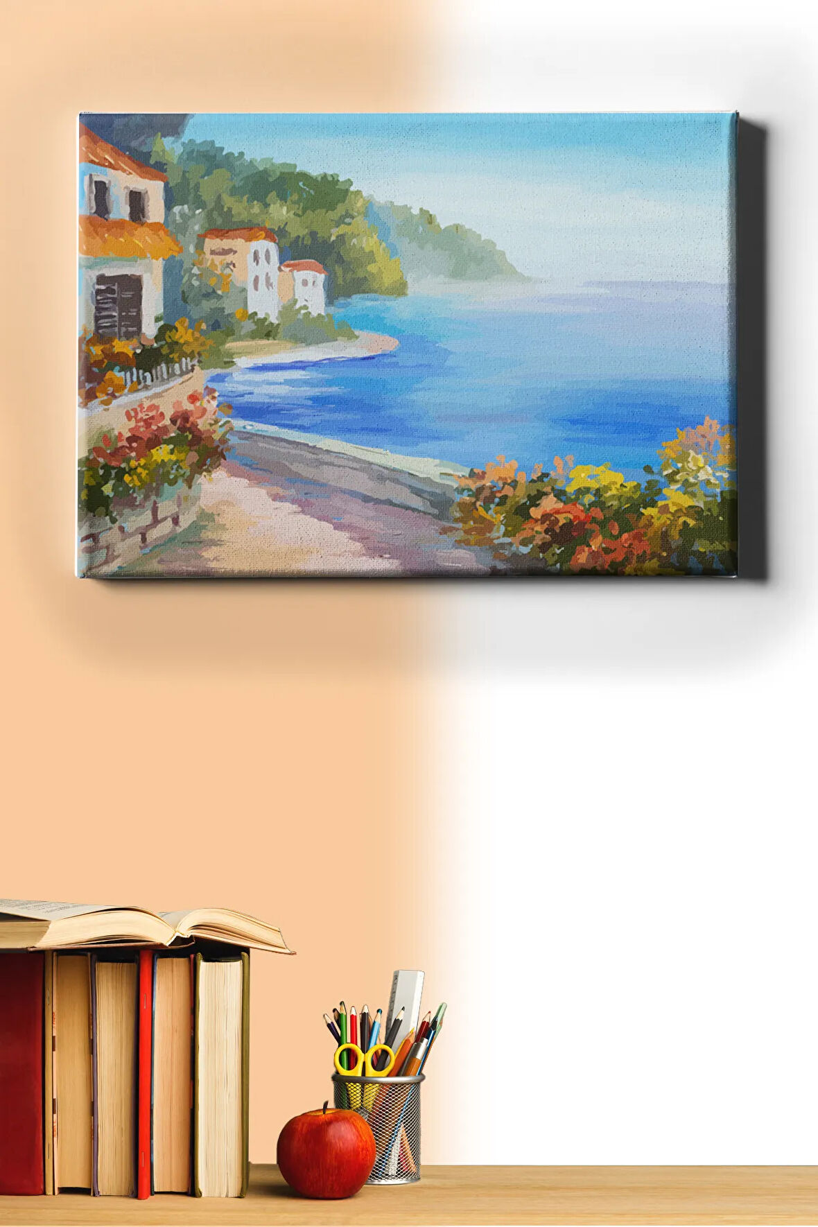 Sayılarla Boyama Seti Kasnaklı Deniz Manzarası 60 X 75 Cm