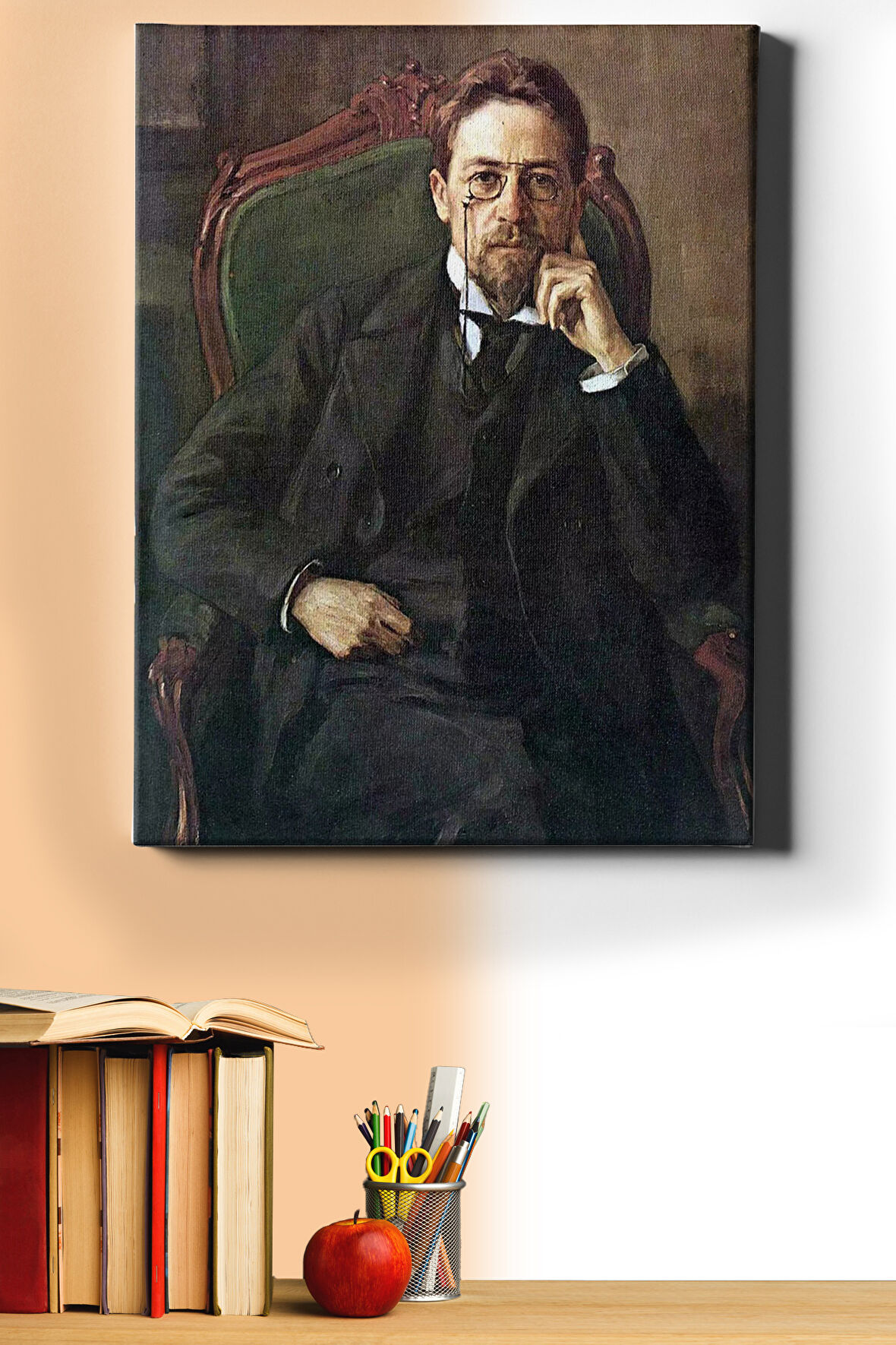 Sayılarla Boyama Seti Kasnaklı Çehov - Memurun Ölümü 60 X 75 Cm