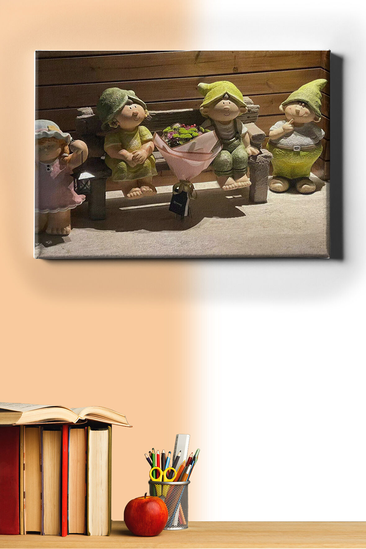 Sayılarla Boyama Seti Kasnaklı Cüceler 60 X 75 Cm