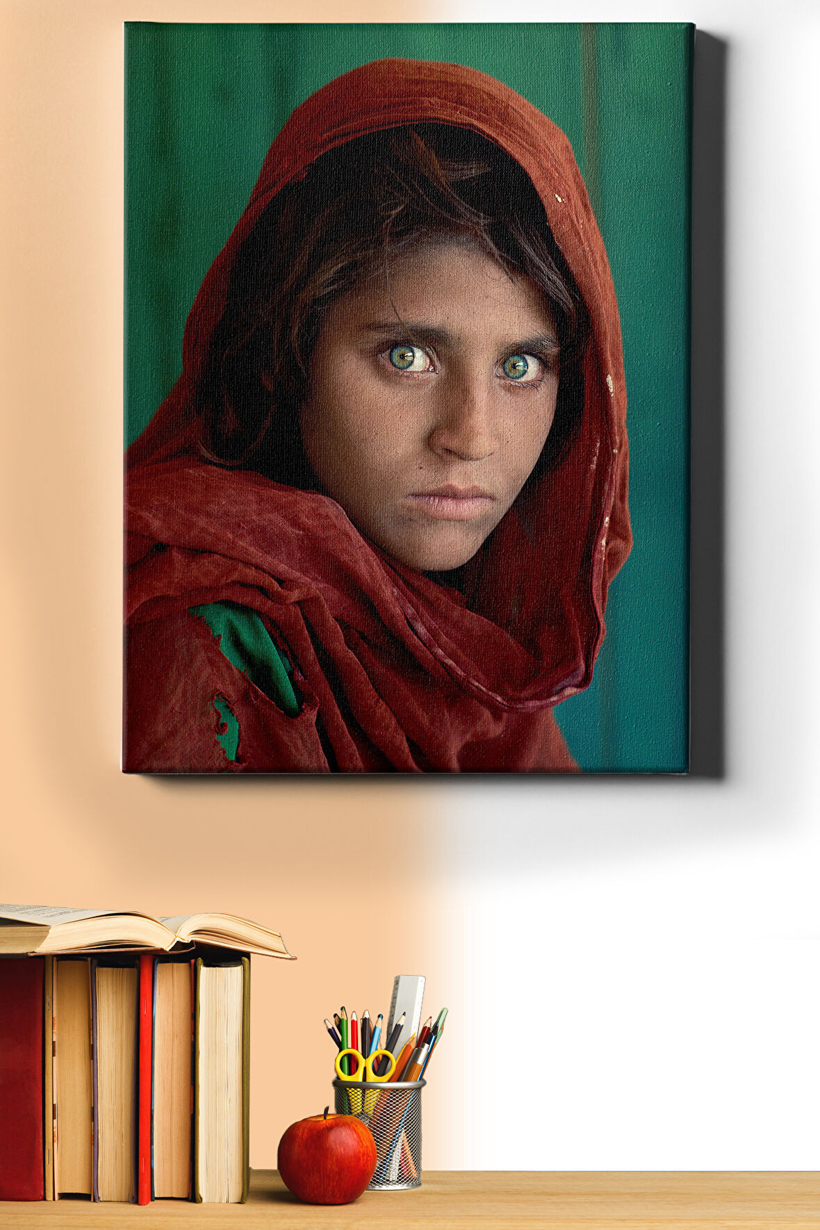 Sayılarla Boyama Seti Kasnaklı Afgan Kız 60 X 75 Cm