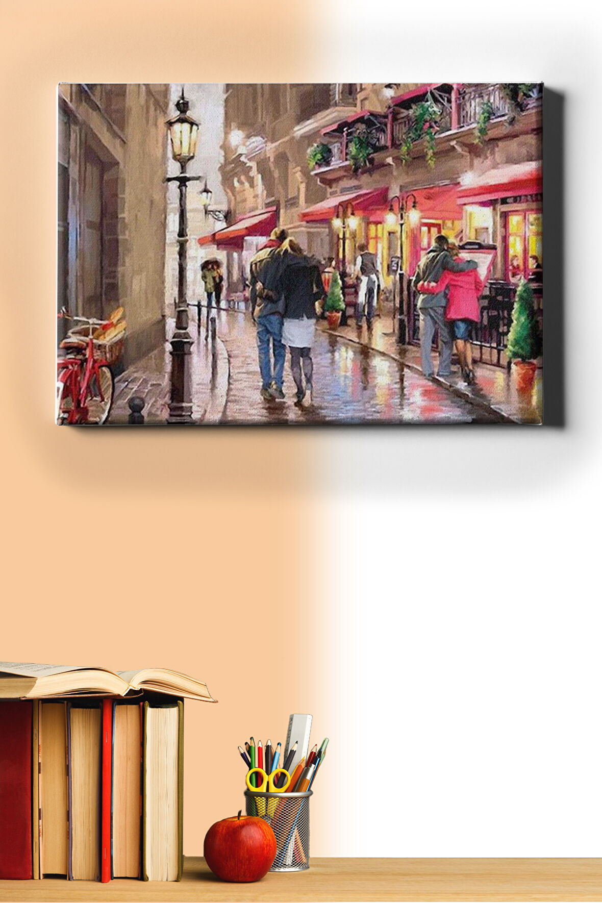 Sayılarla Boyama Seti Kasnaklı Aşk Sokağı 60 X 75 Cm