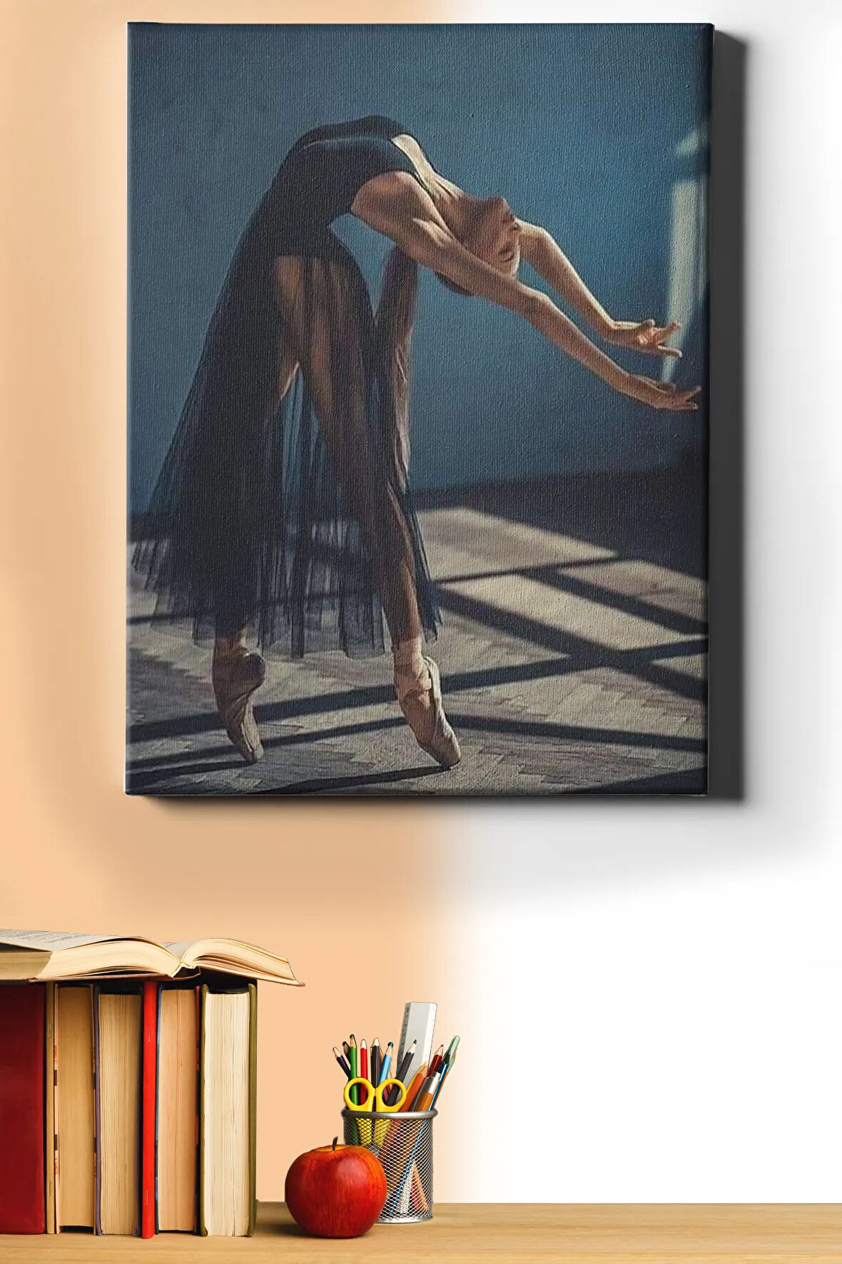 Sayılarla Boyama Seti Kasnaklı Siyahlar Içinde Balerin 40 X 50 Cm
