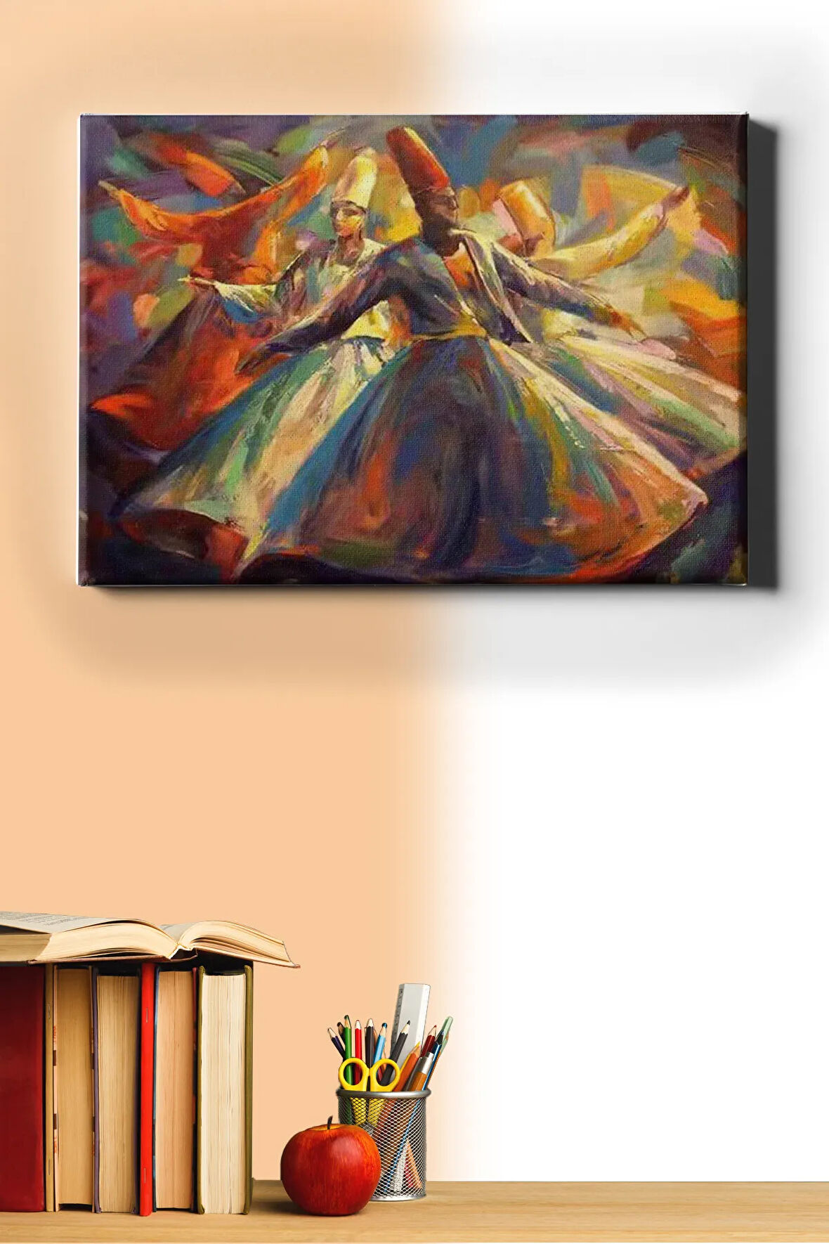 Sayılarla Boyama Seti Kasnaklı Semazenler 40 X 50 Cm