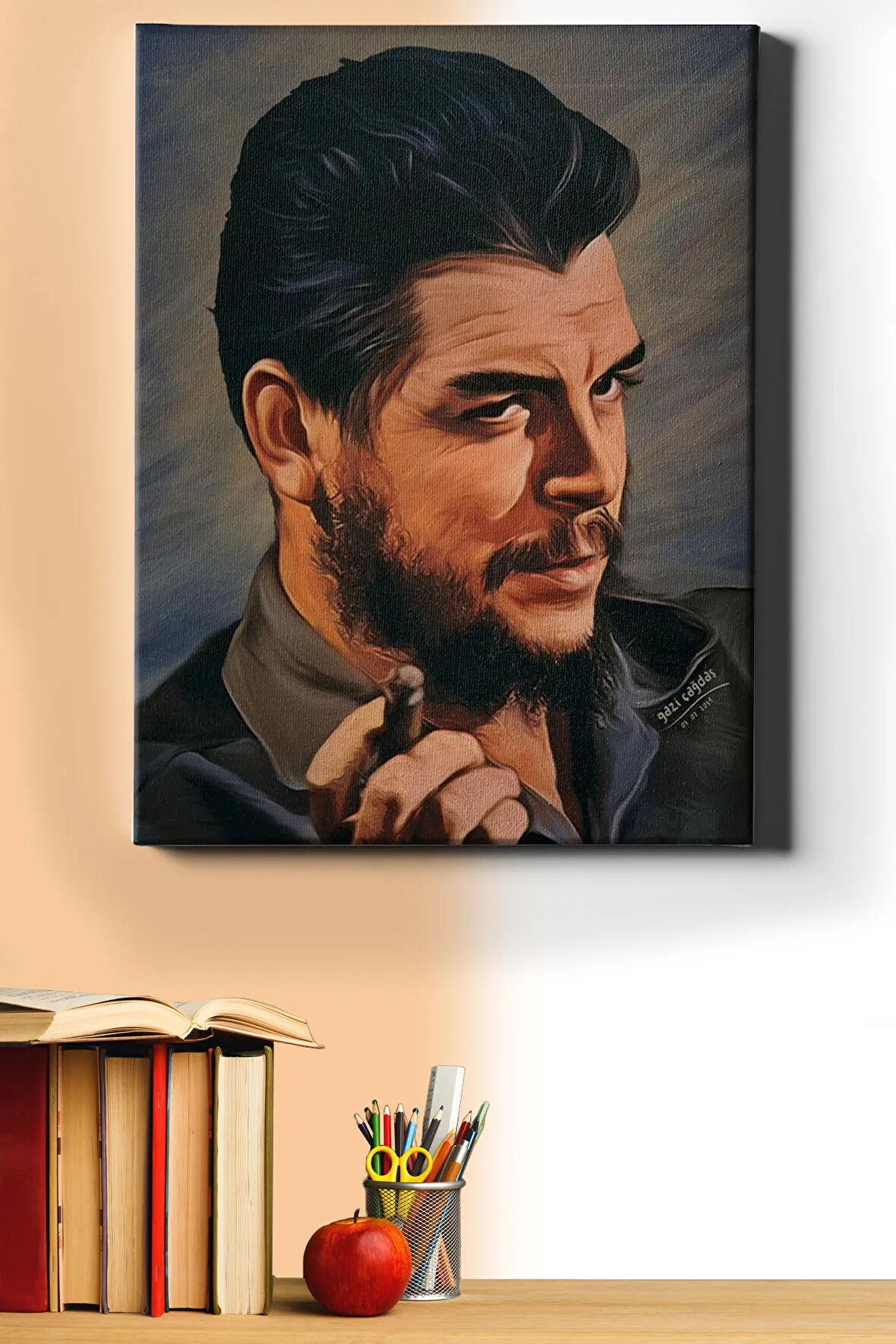 Sayılarla Boyama Seti Kasnaklı Che Ve Puro 60 X 75 Cm