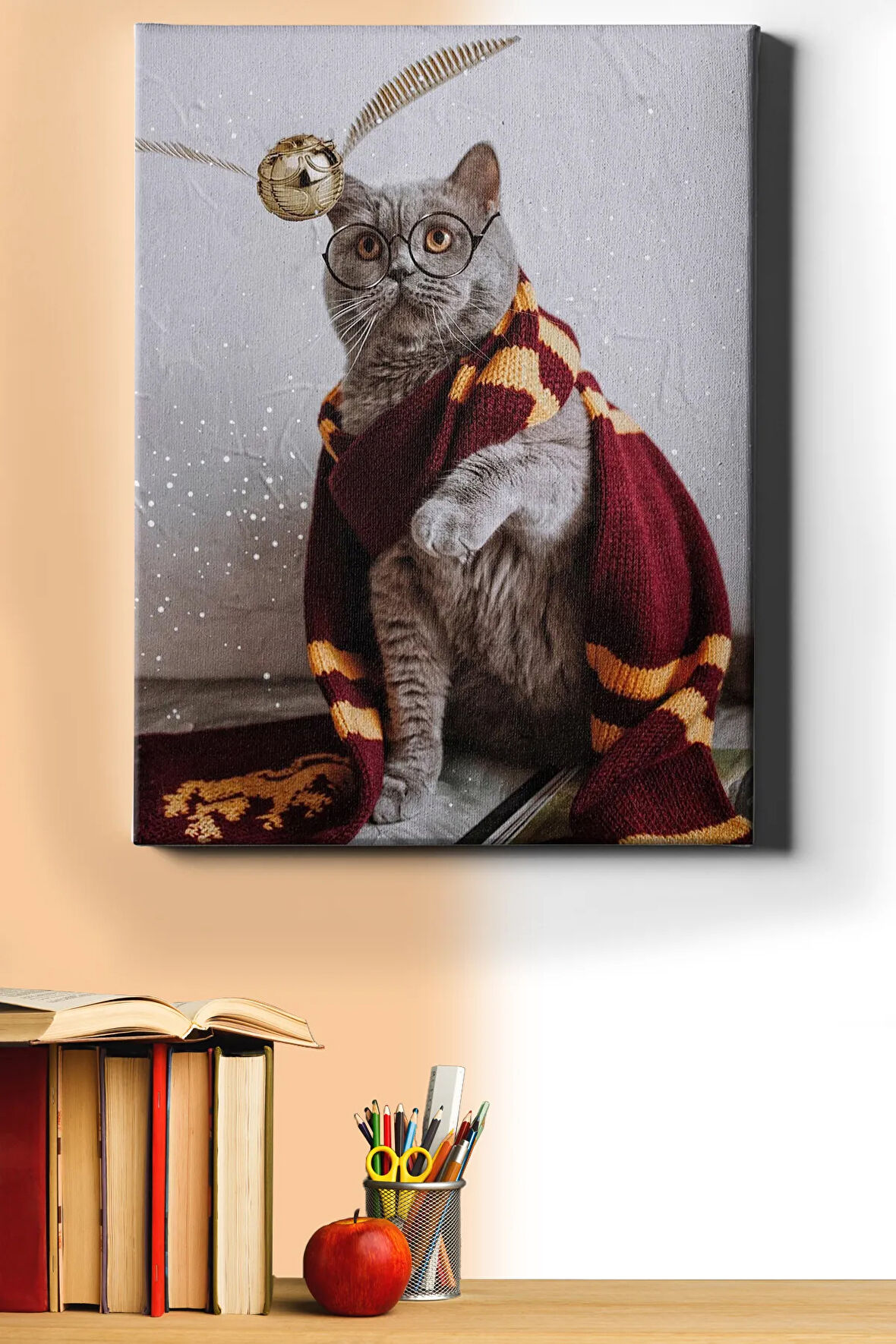Sayılarla Boyama Seti Kasnaklı Harry Kedi 40 X 50 Cm