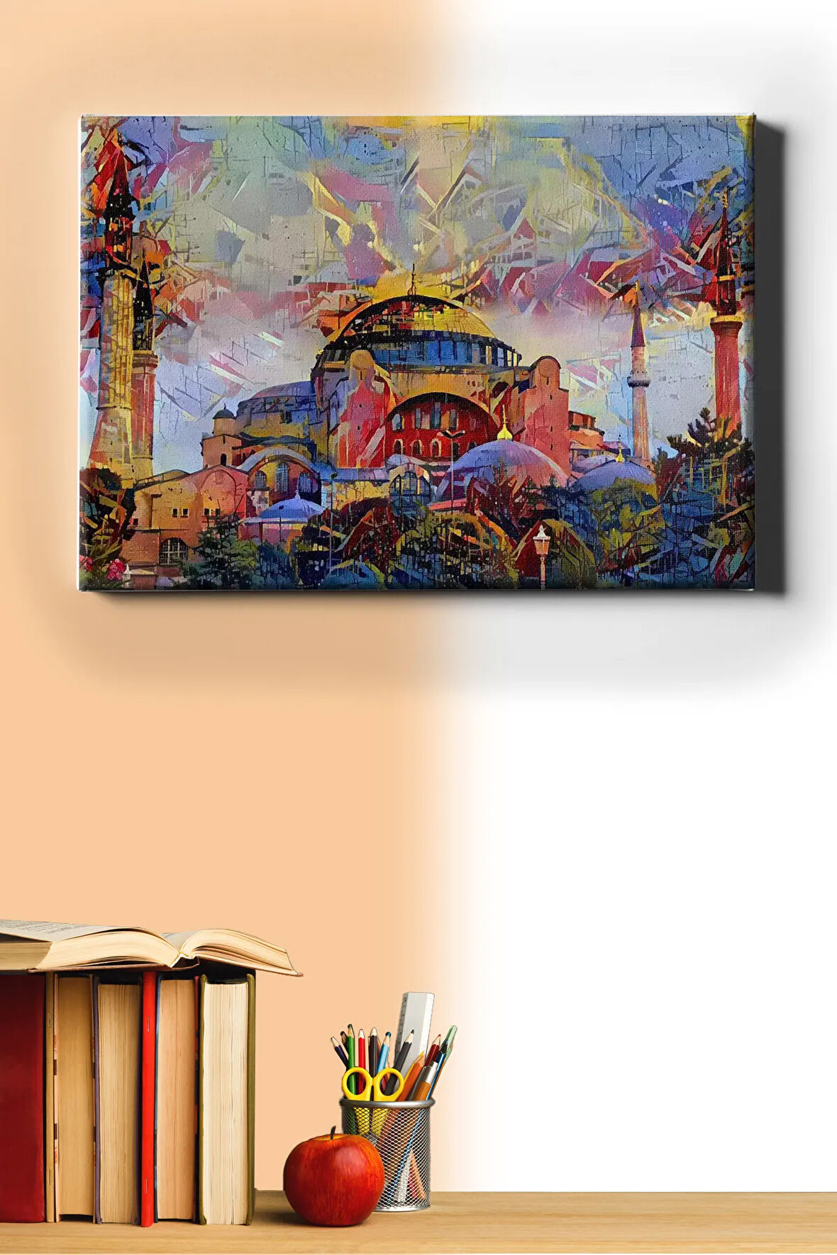 Sayılarla Boyama Seti Kasnaklı Ayasofya Ve Renkler 60 X 75 Cm