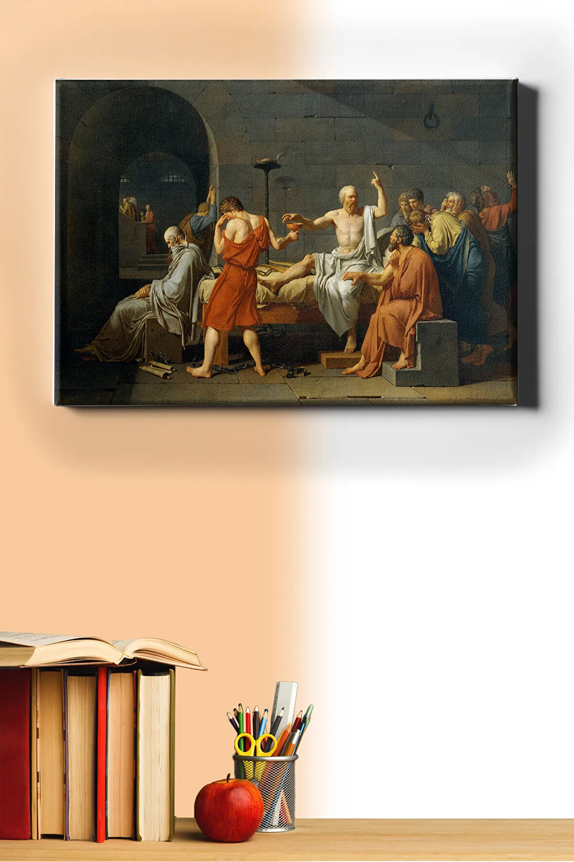 Sayılarla Boyama Seti Kasnaklı Sokrates'in Son Günü 40 X 50 Cm